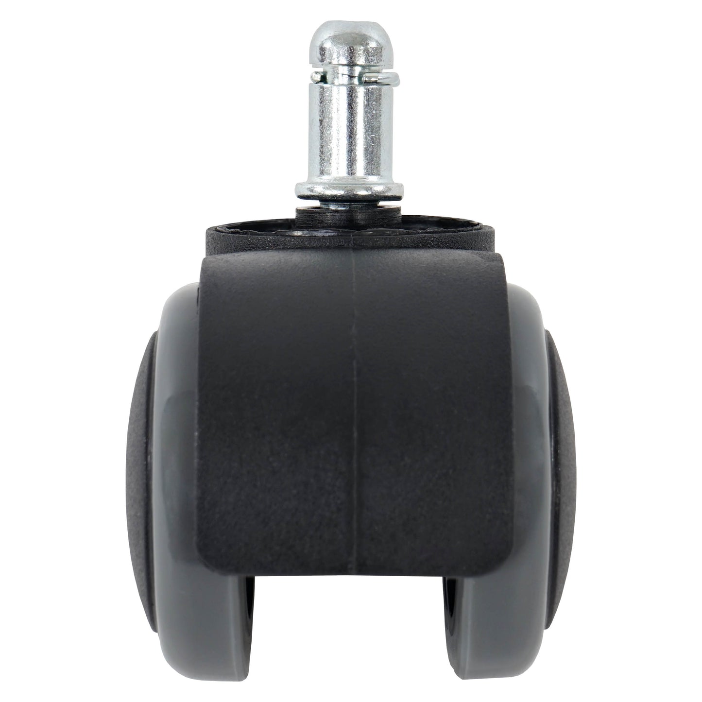Set van 5 harde vloeren wielen MCW-H86, bureaustoel wielen, 150kg draagvermogen Ø 11mm ~ grijs