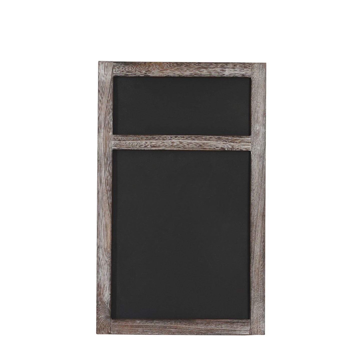 Reclamebord MCW-C51, krijtbord, 55x34x2cm, hout shabby-look vintage ~ bruin