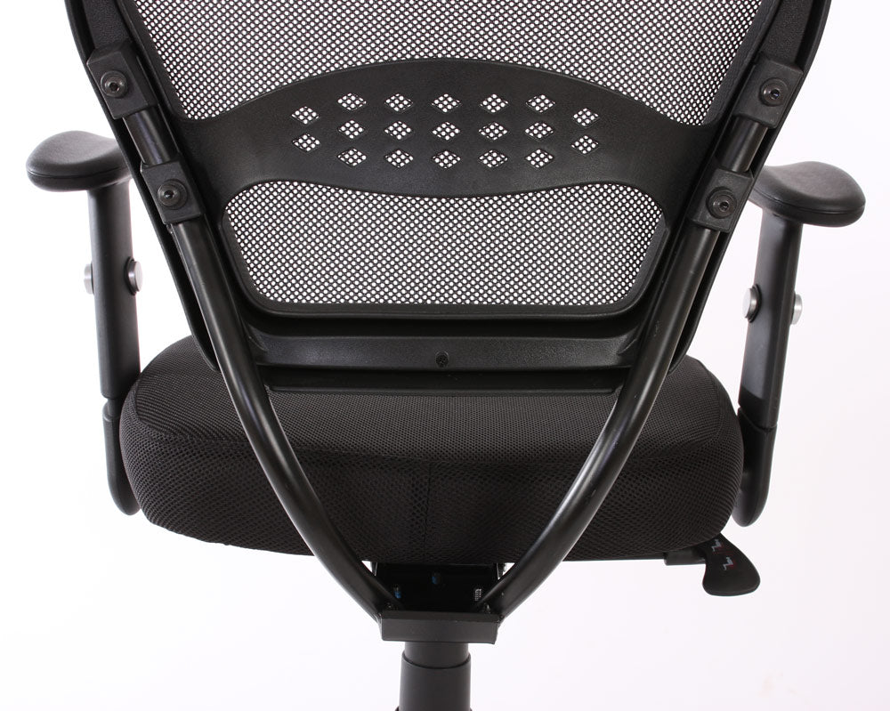 Professionele bureaustoel Seattle, directiedraaistoel, 150 kg belastbaar, stof/textiel ~ zwart met armleuningen
