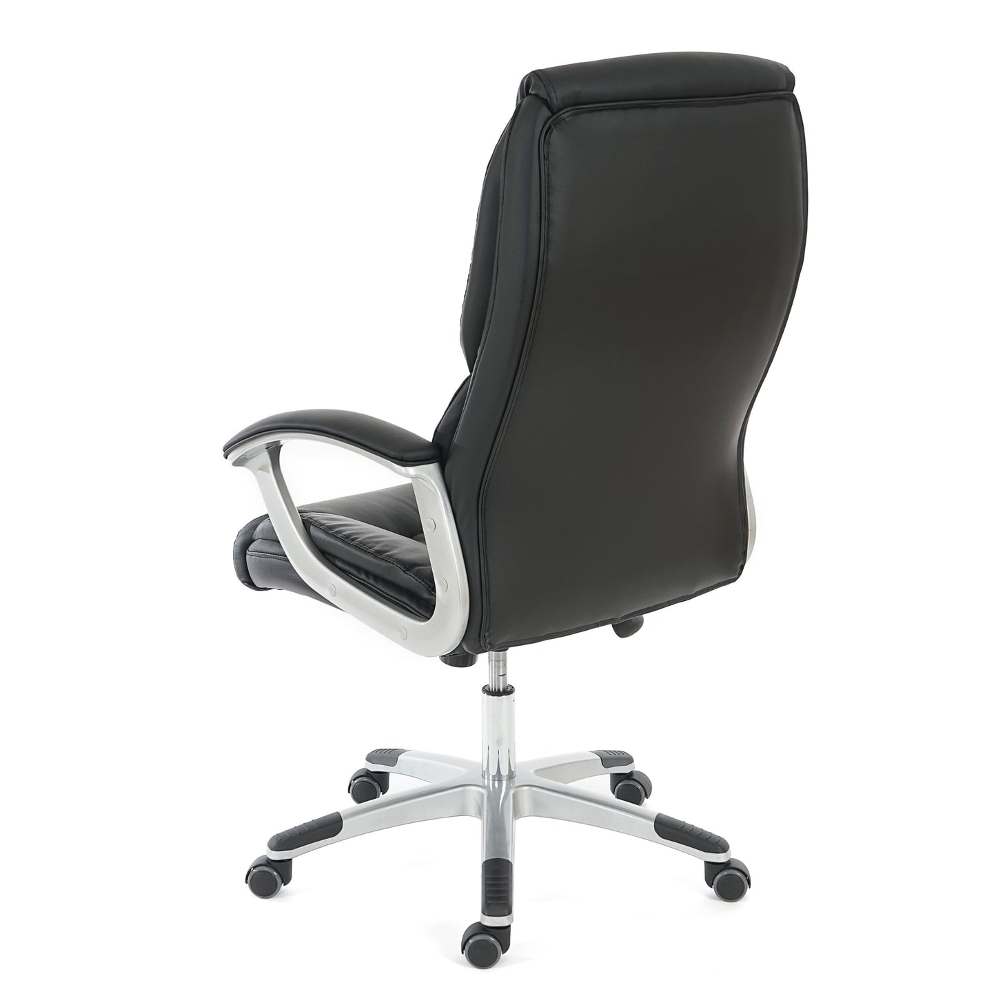 Professionele bureaustoel L42 XXL, directiedraaistoel, 150kg belastbaar kunstleder ~ zwart
