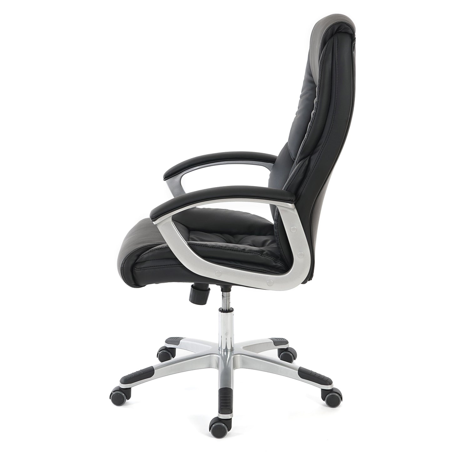 Professionele bureaustoel L42 XXL, directiedraaistoel, 150kg belastbaar kunstleder ~ zwart