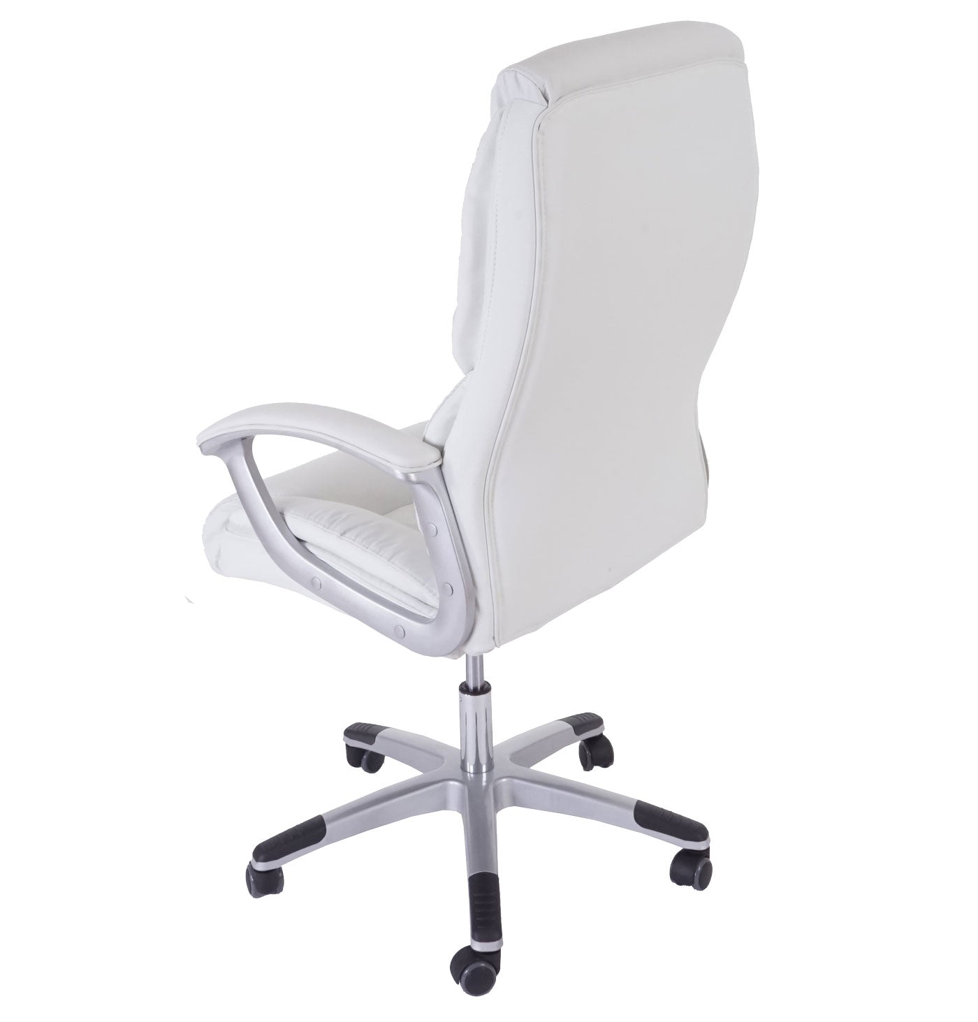 Professionele bureaustoel L42 XXL, directiedraaistoel, 150kg belastbaar kunstleder ~ wit