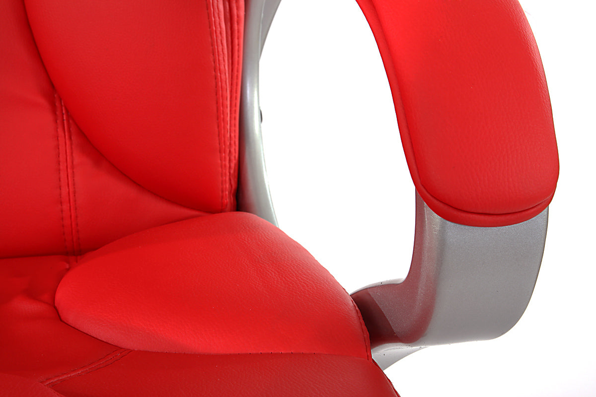 Bureaustoel Bureaustoel Basel, kunstleer ~ rood