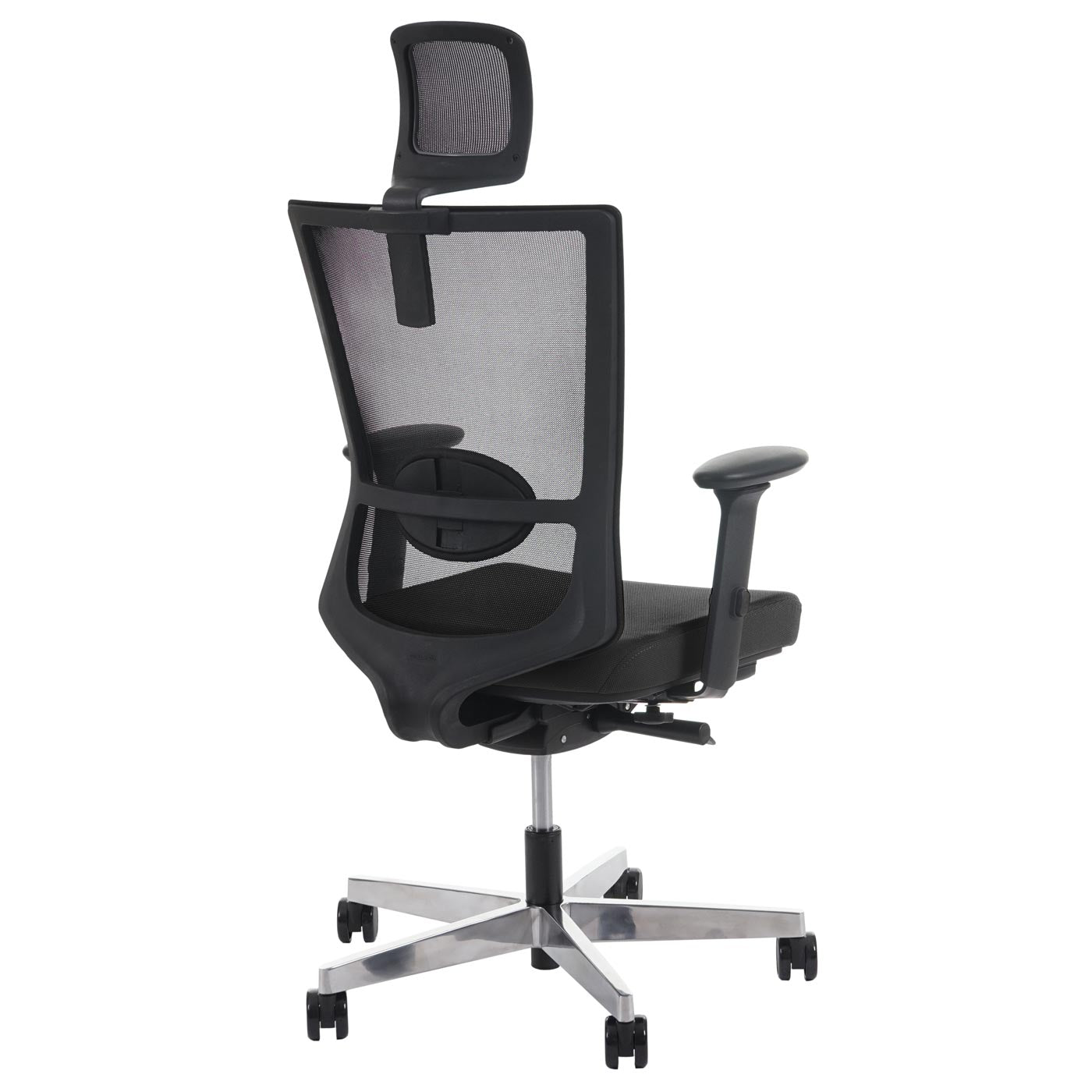 Bureaustoel MERRYFAIR Forte, bureaustoel, verschuifbare ergonomische functie ~ zwart, met hoofdsteun
