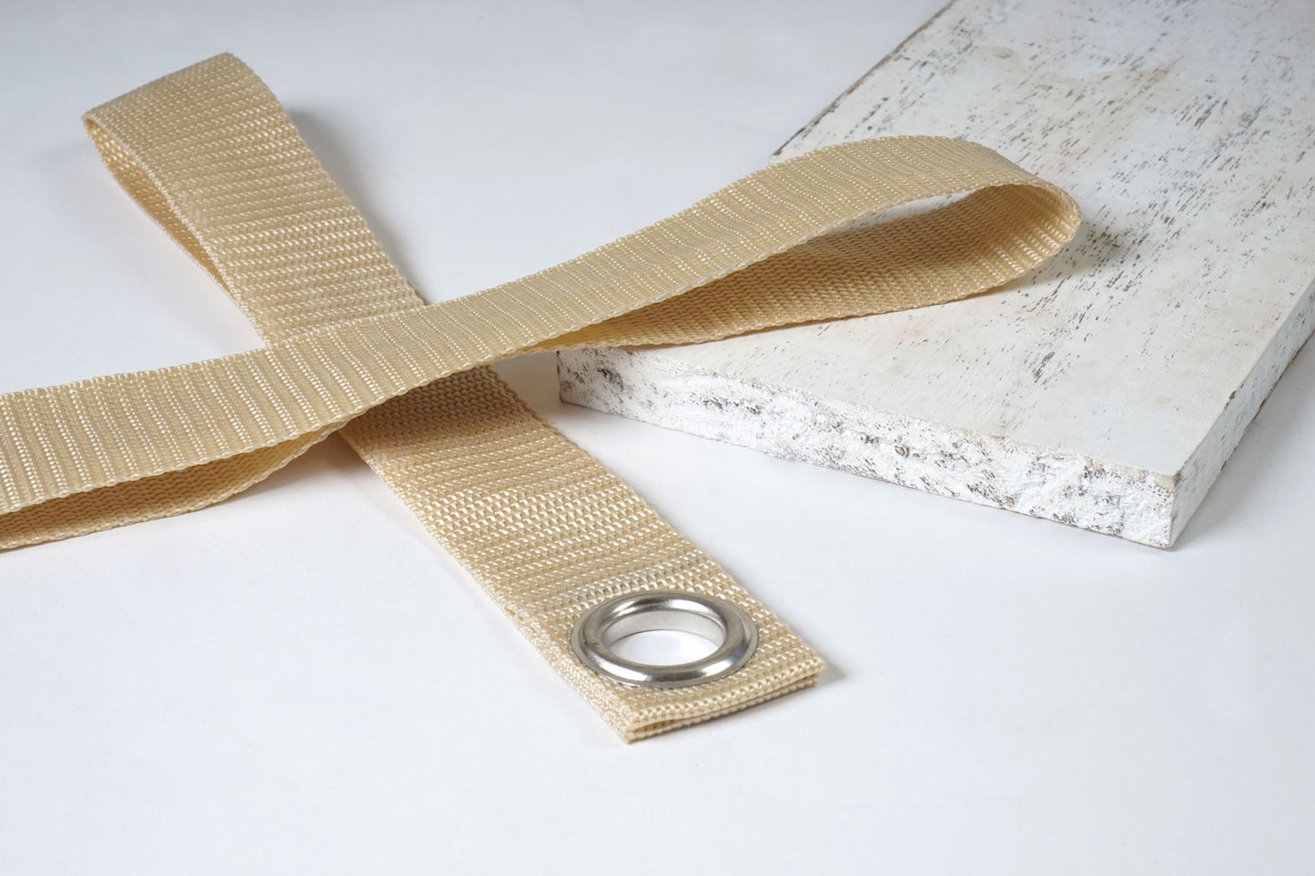 Wandplank Var, hangplank Plank, shabby look, vintage 21x50cm ~ wit