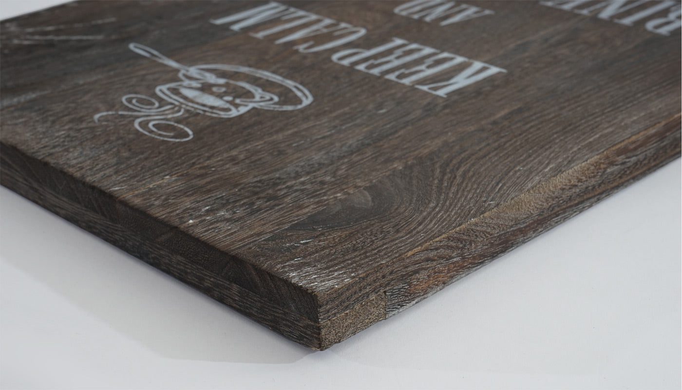 Wandbord Koffie, decoratief houten bord, shabby-look vintage 40x30cm
