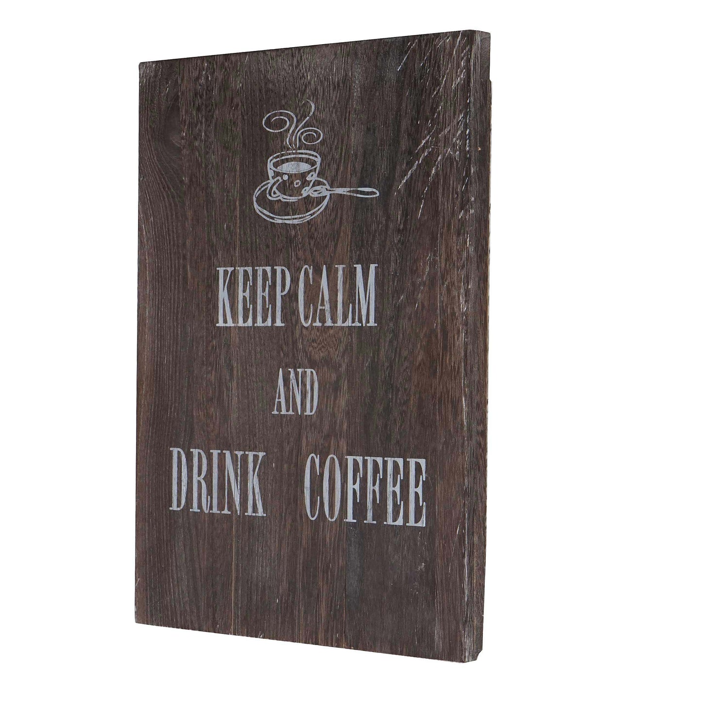 Wandbord Koffie, decoratief houten bord, shabby-look vintage 40x30cm