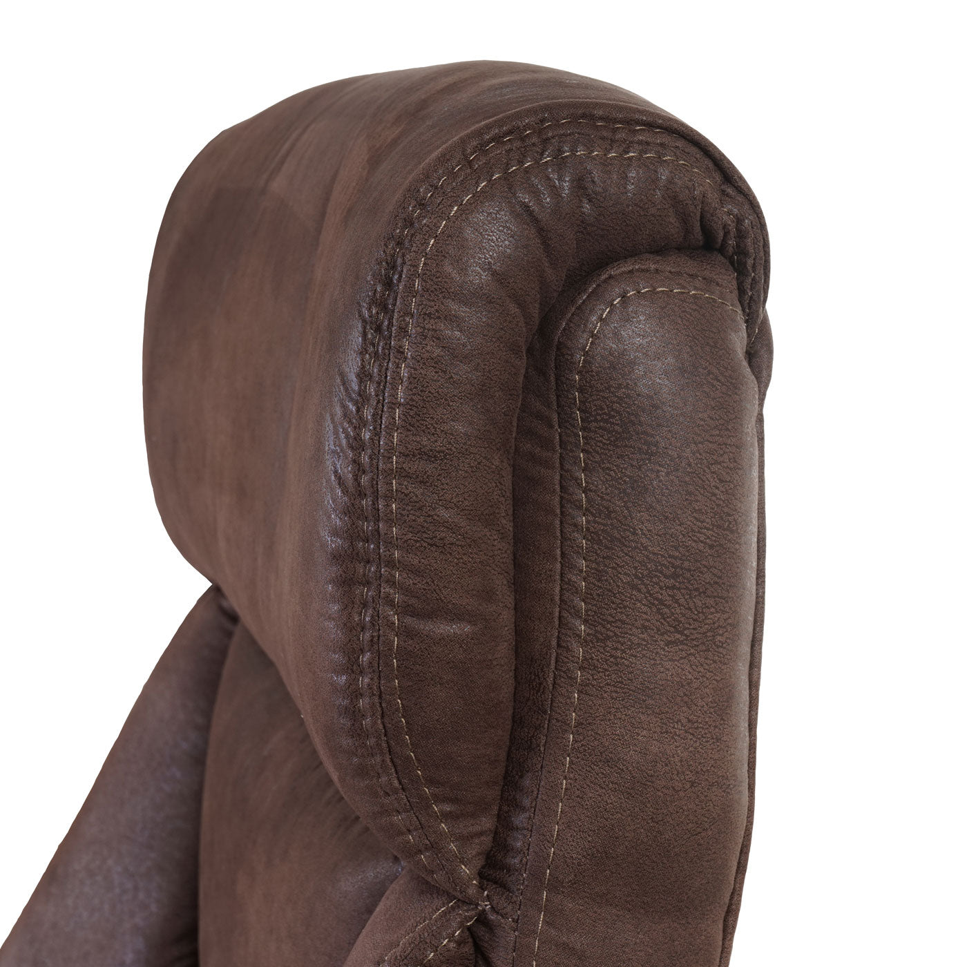 Bureaustoel Dallas, bureaustoel directiestoel, MVG-gecertificeerd ~ suède look taupe-bruin