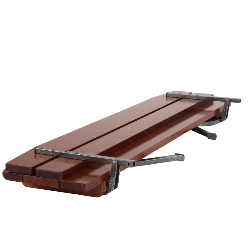 Set van 2 banken met rugleuning voor biertafelset Festzeltgarnitur Linz ~ 150 cm