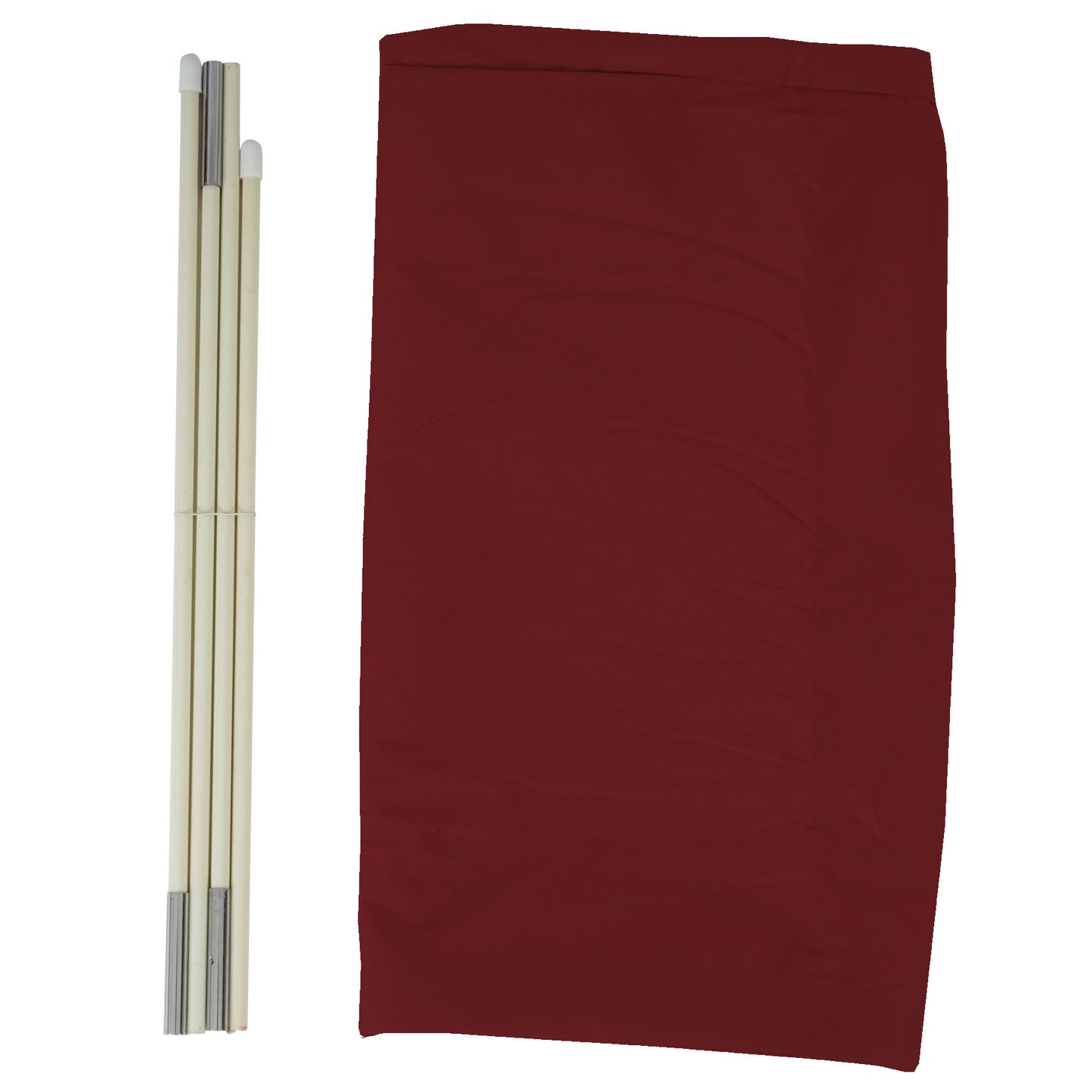 Beschermhoes MCW voor zweefparasol tot 3,5 m, hoes met rits ~ bordeaux