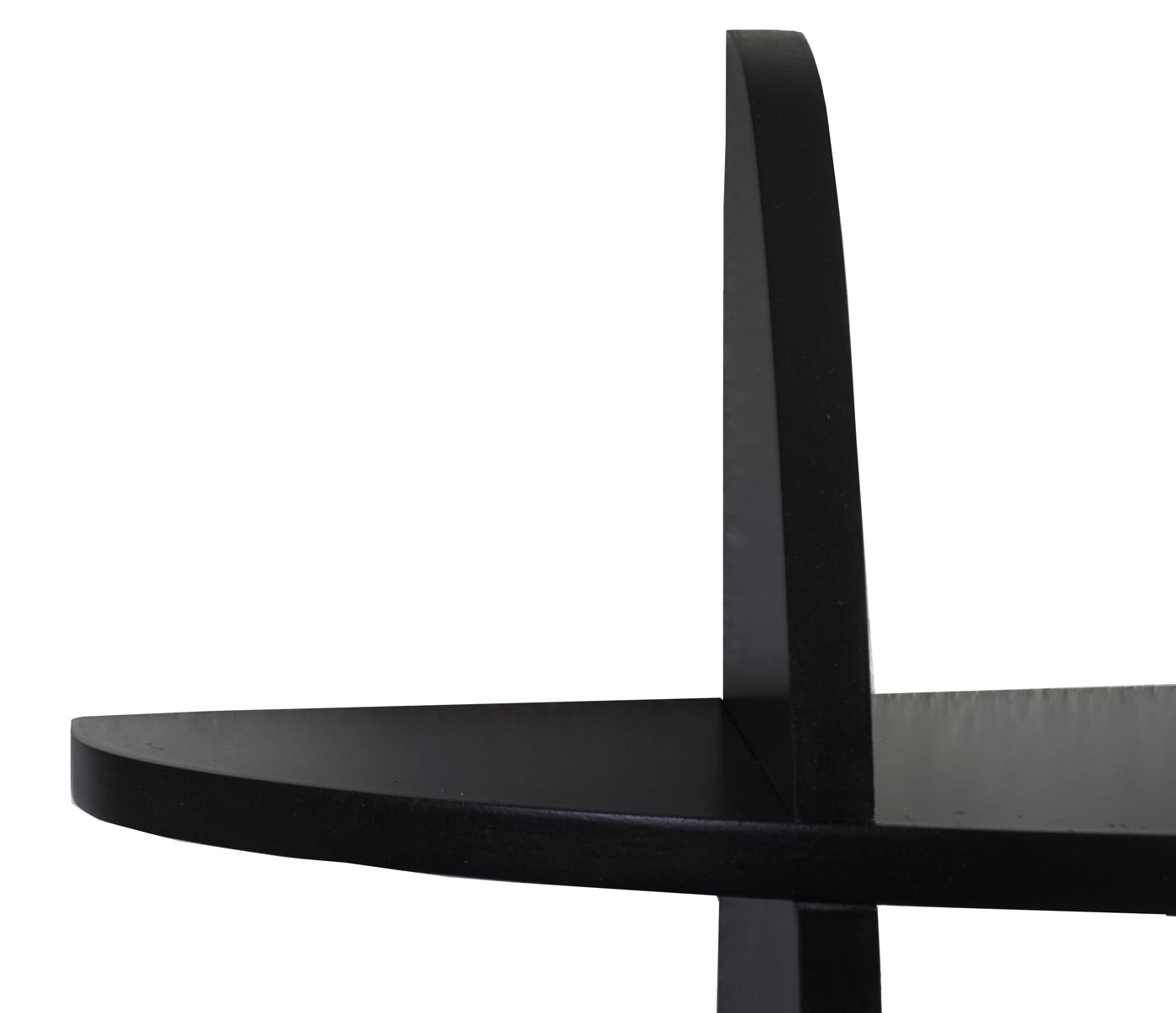 Wandplank Nantes, hangende boekenplank, 60x60x12cm ~ zwart