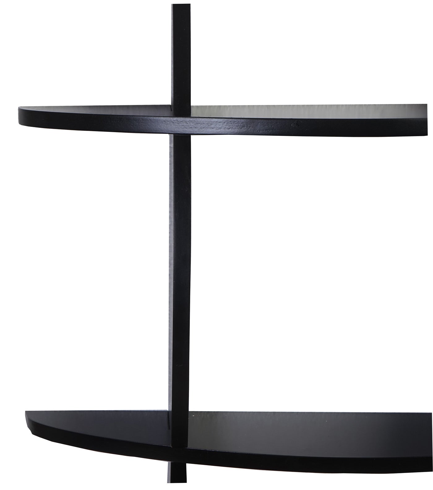 Wandplank Nantes, hangende boekenplank, 60x60x12cm ~ zwart