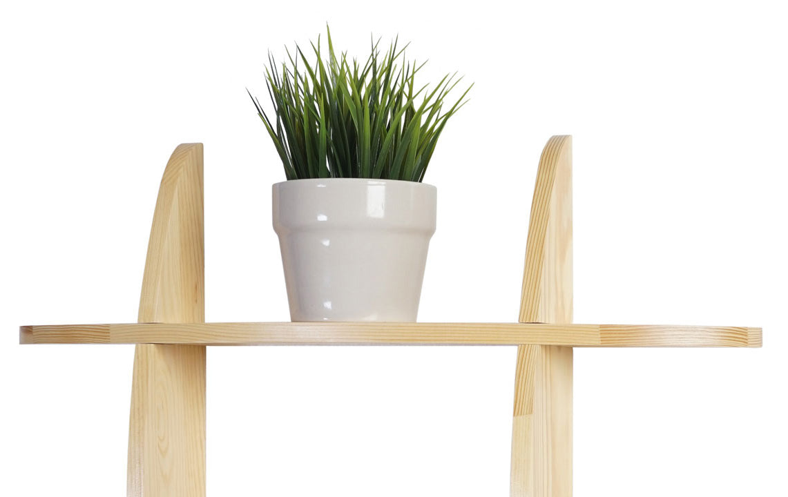 Wandplank Nantes, hangende boekenplank, 60x60x12cm ~ grenen