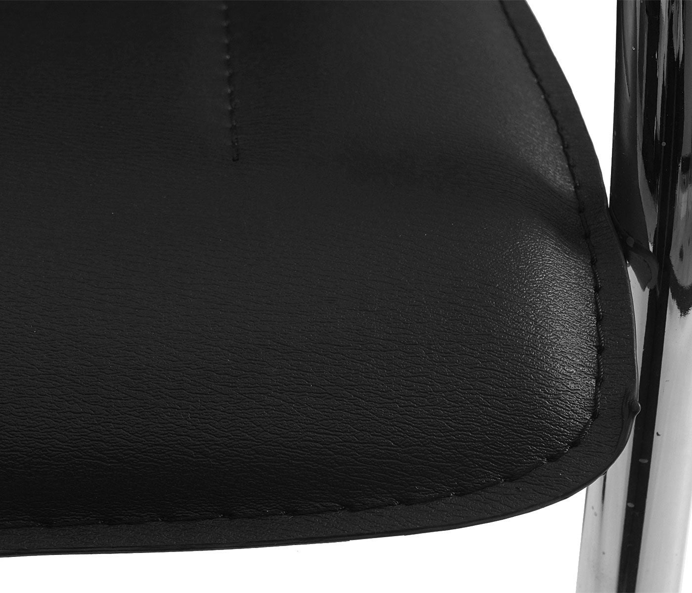Set van 2 vergaderstoelen Samara, bezoekersstoel sledemodel ~ zwart