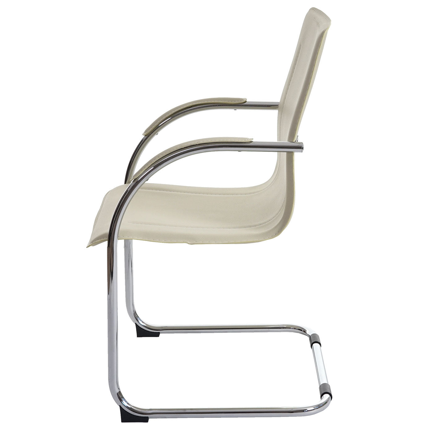 Set van 2 vergaderstoelen Samara, bezoekersstoel sledemodel ~ crème