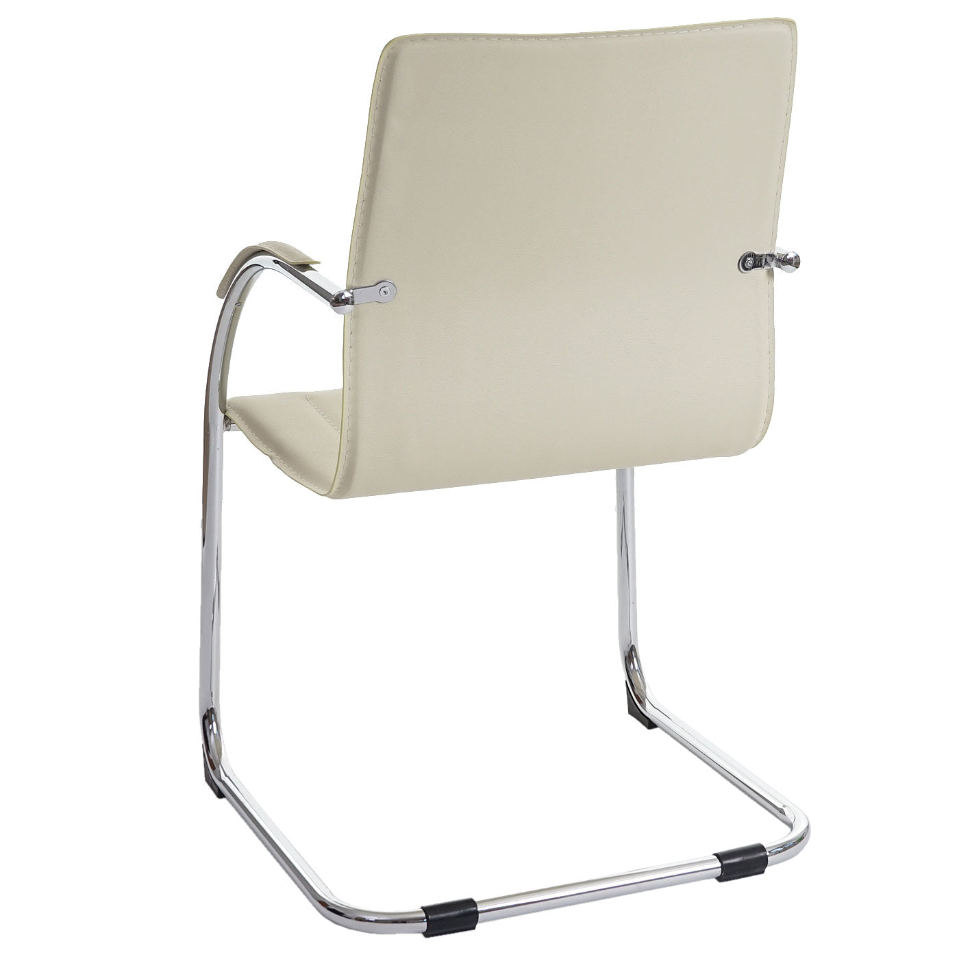 Set van 2 vergaderstoelen Samara, bezoekersstoel sledemodel ~ crème