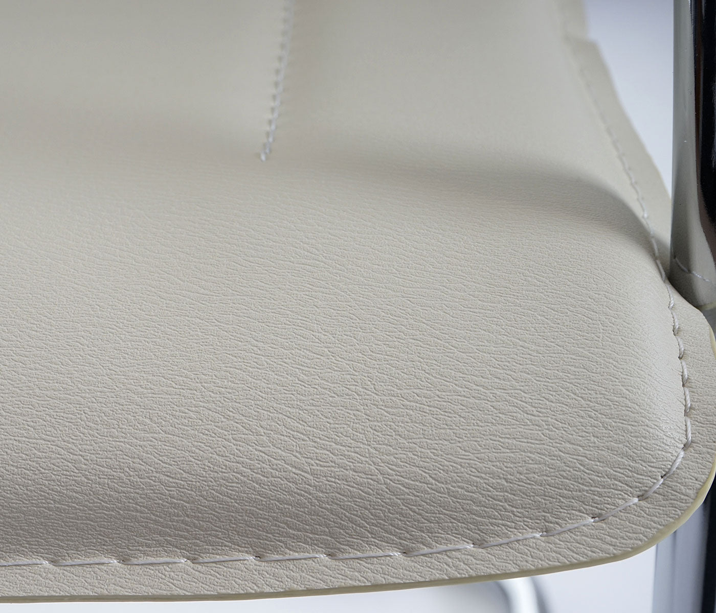 Set van 2 vergaderstoelen Samara, bezoekersstoel sledemodel ~ crème