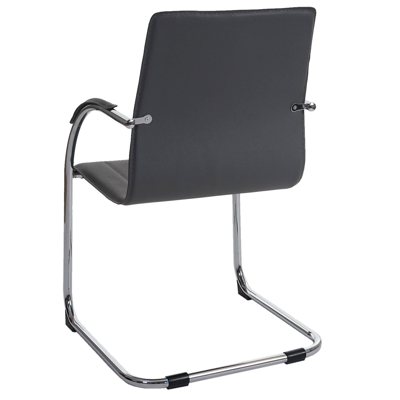 Set van 2 vergaderstoelen Samara, bezoekersstoel sledemodel ~ grijs