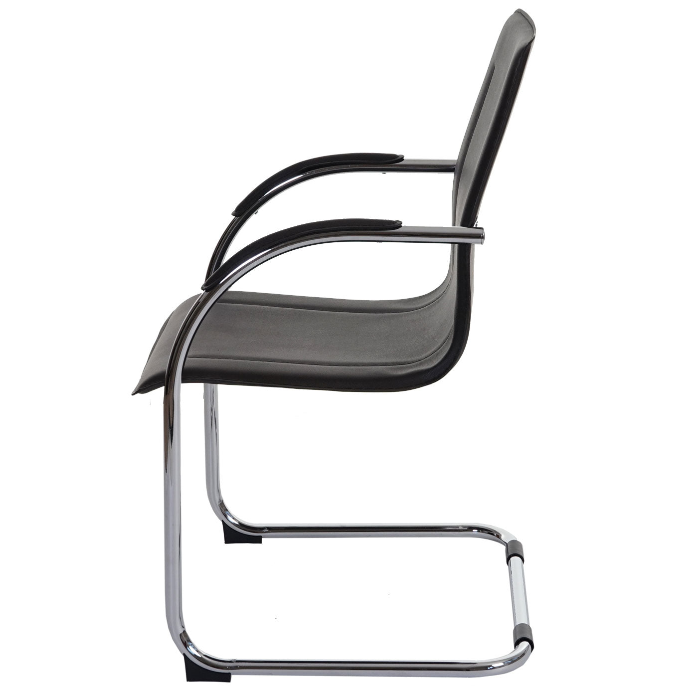 Set van 2 vergaderstoelen Samara, bezoekersstoel sledemodel ~ bruin