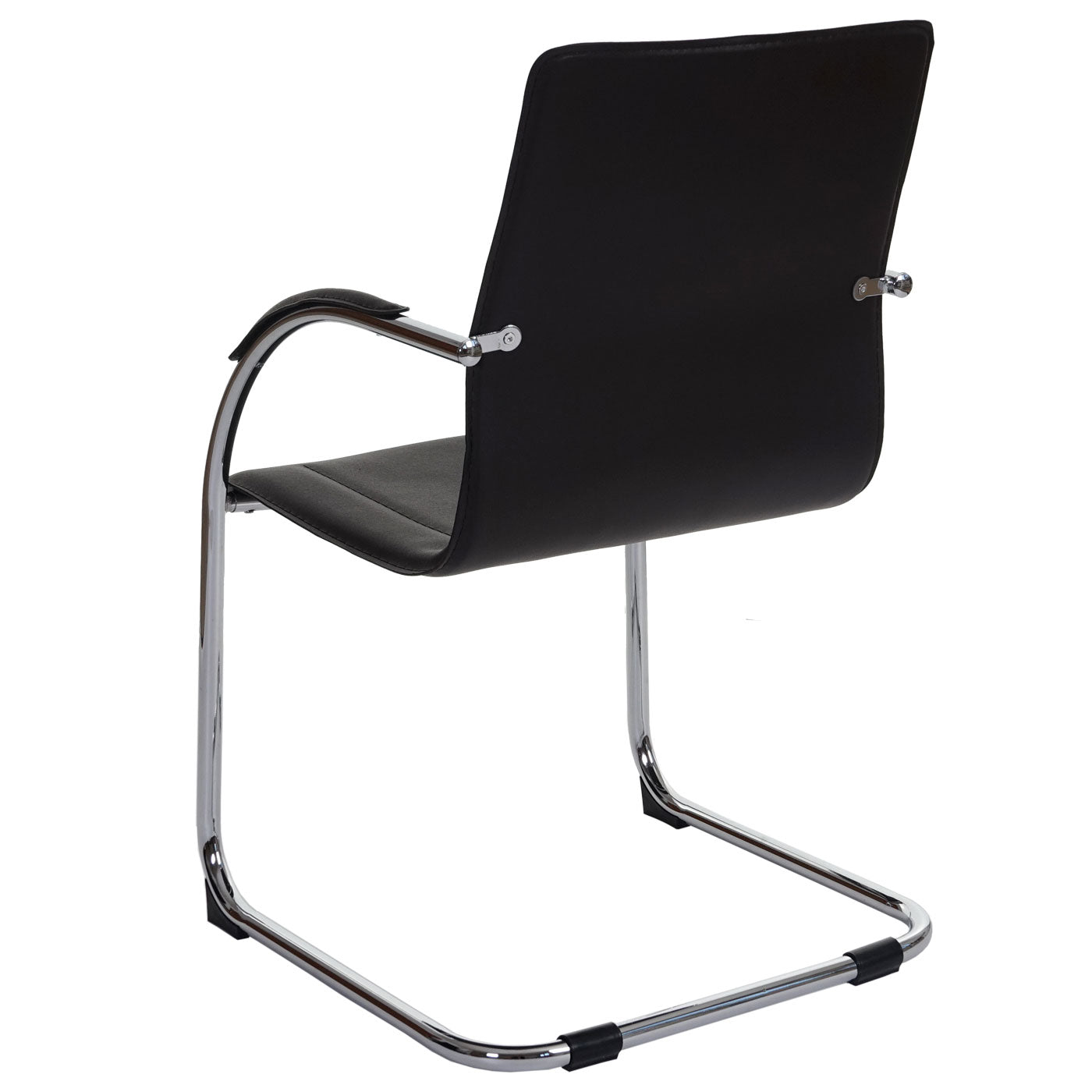 Set van 2 vergaderstoelen Samara, bezoekersstoel sledemodel ~ bruin
