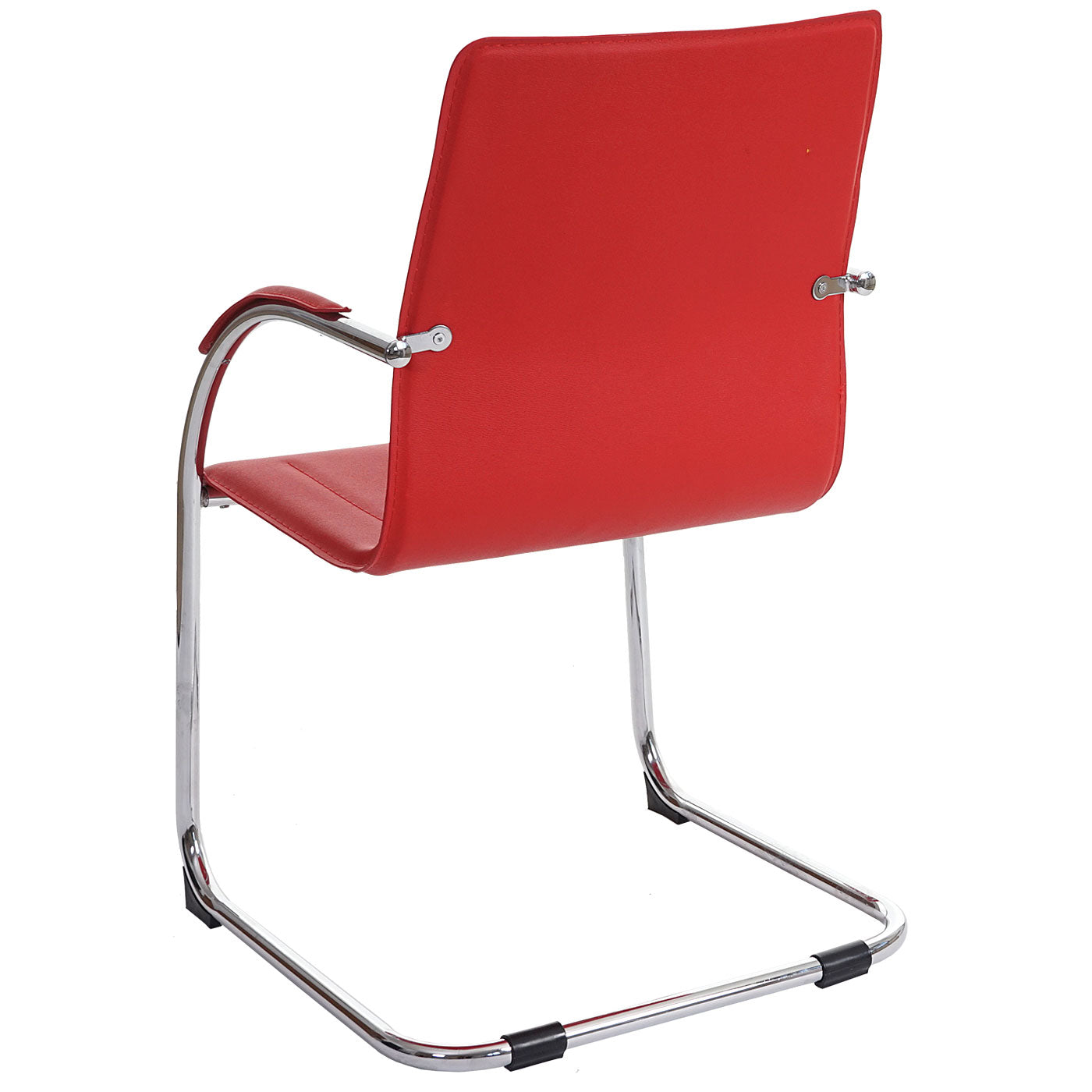 Set van 2 vergaderstoelen Samara, bezoekersstoel sledemodel ~ rood