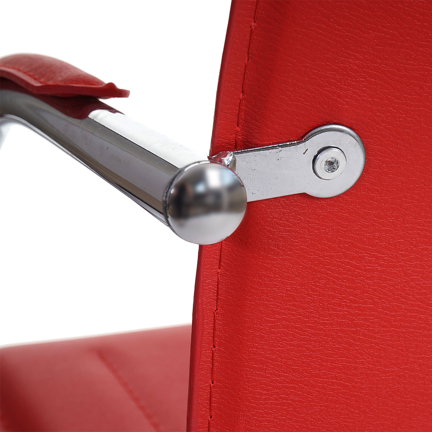 Set van 2 vergaderstoelen Samara, bezoekersstoel sledemodel ~ rood