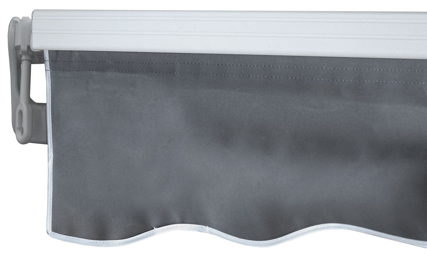 Aluminium zonnescherm MCW-E31, klaparm zonnescherm zonwering 3x2,5m ~ Acryl grijs