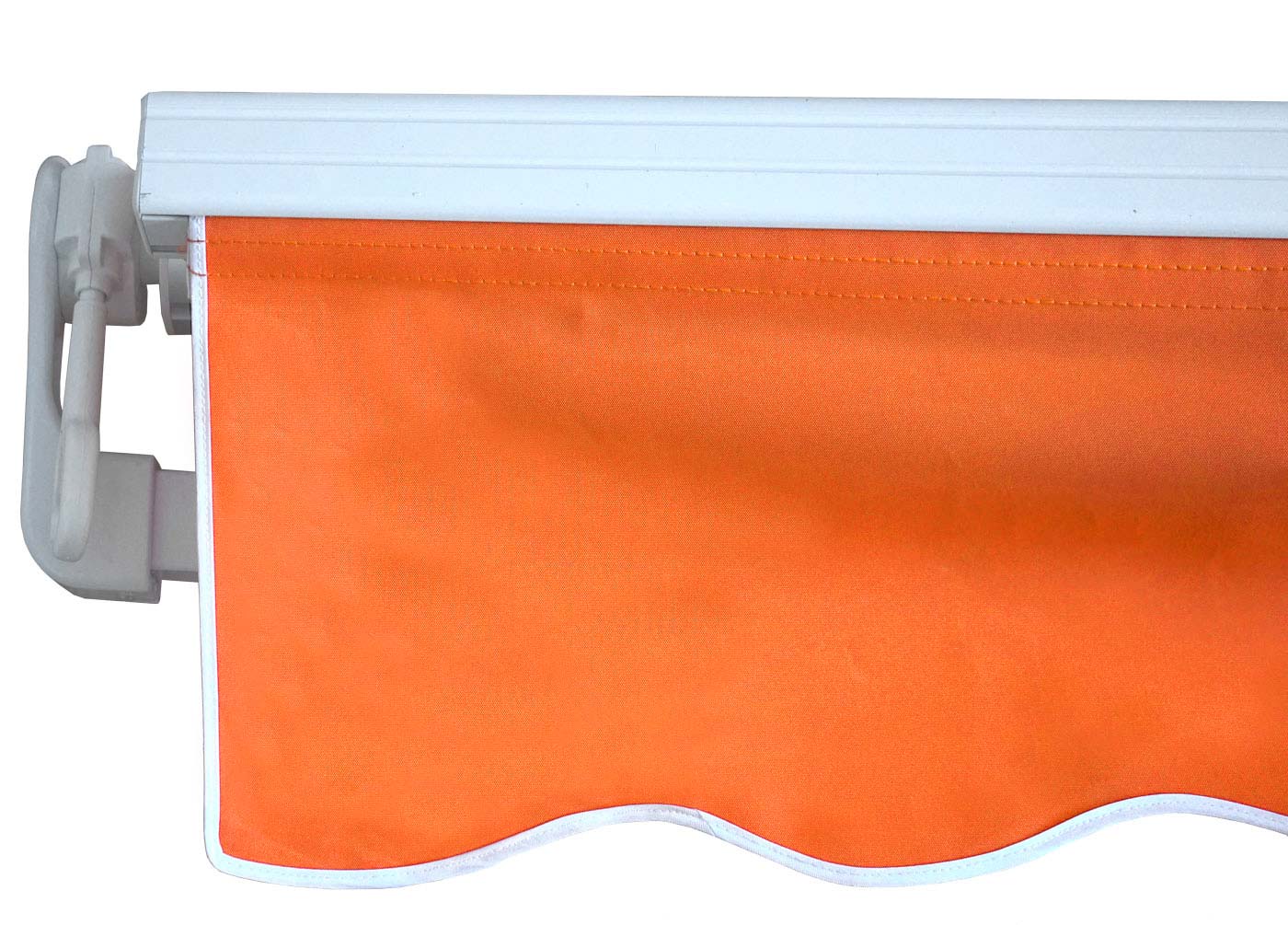 Aluminium zonnescherm MCW-E49, klaparm zonnescherm zonwering 2,5x2m ~ Polyester terracotta