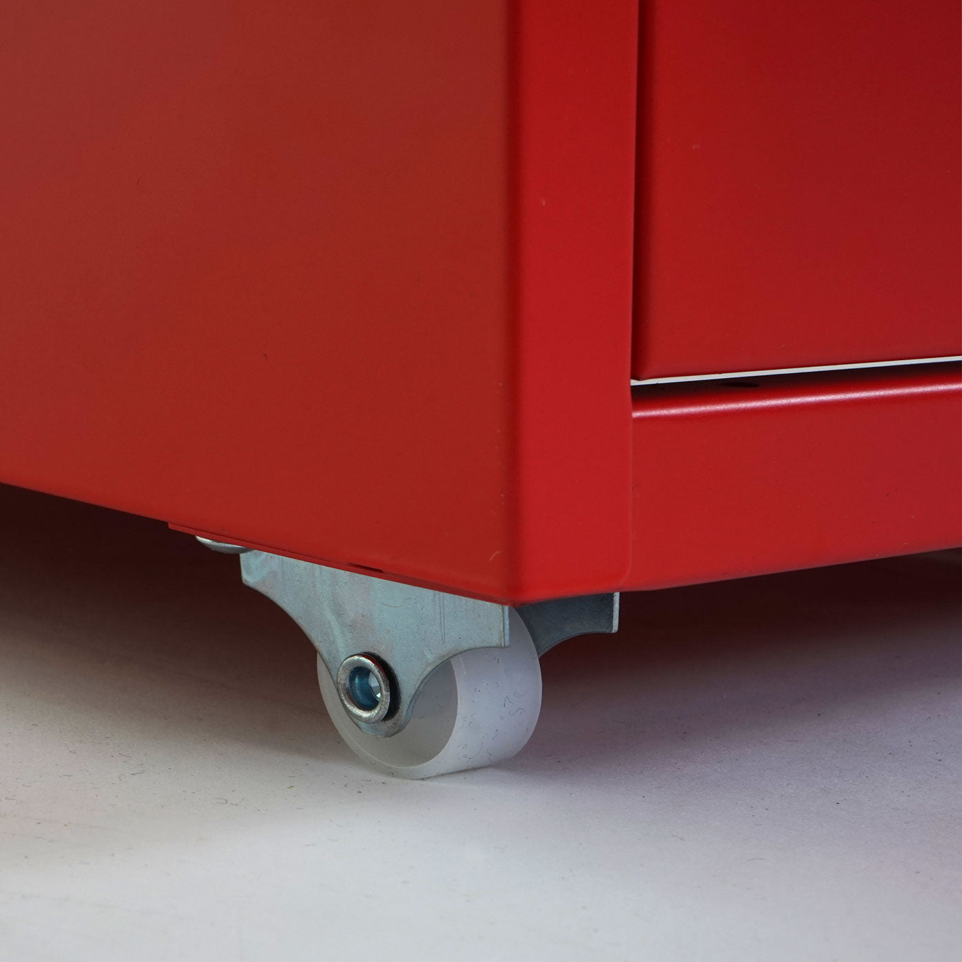 Trolley kast Boston T851, stalen ladekast, 69x28x41cm 5 laden ~ rood