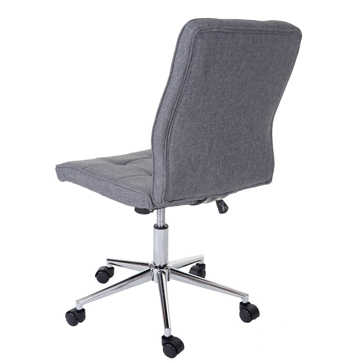 Bureaustoel MCW-K43, bureaustoel werkkruk bureaustoel, grijs textiel