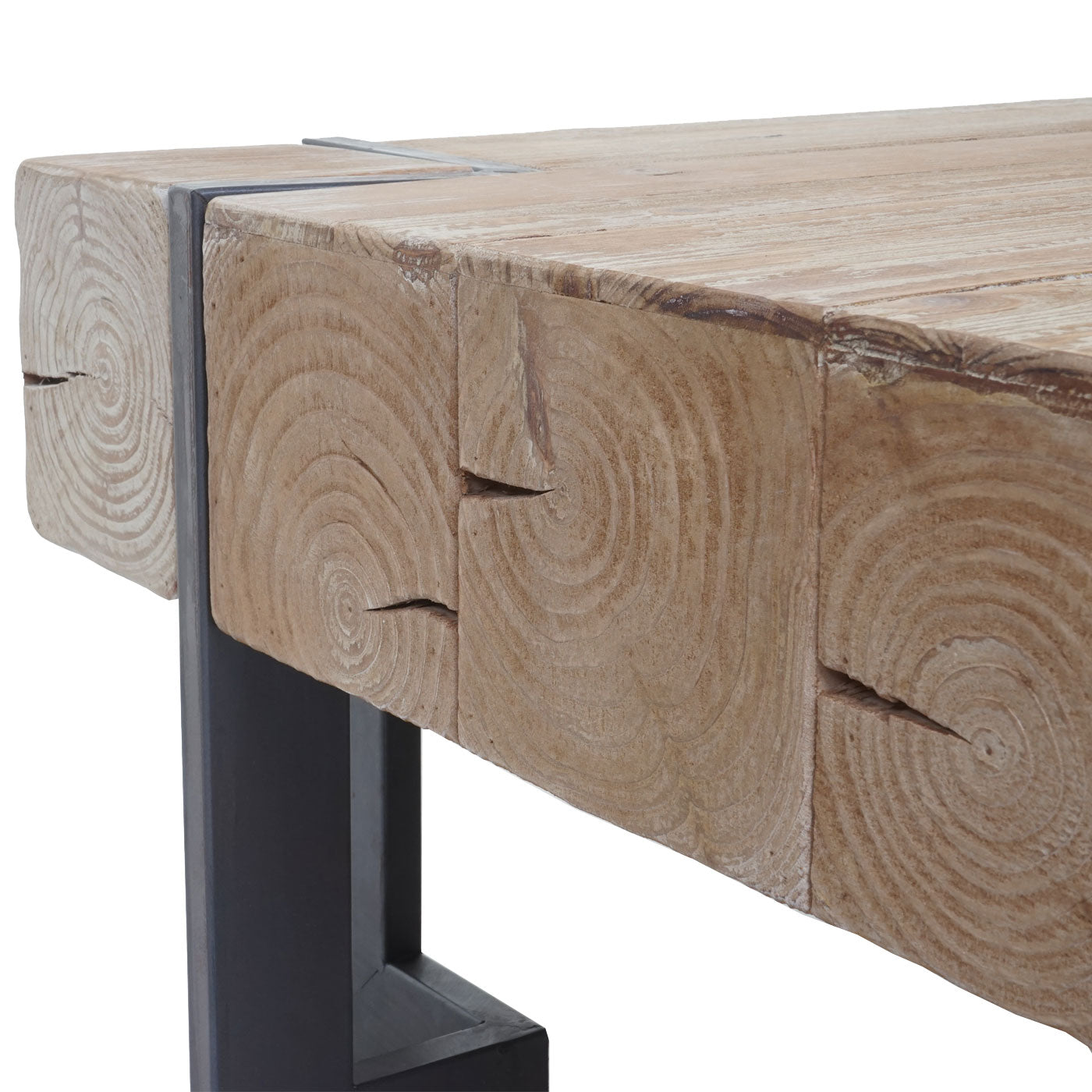 Salontafel MCW-A15, woonkamertafel, massief rustiek dennenhout MVG-gecertificeerd ~ natuurlijke kleur 90x90cm