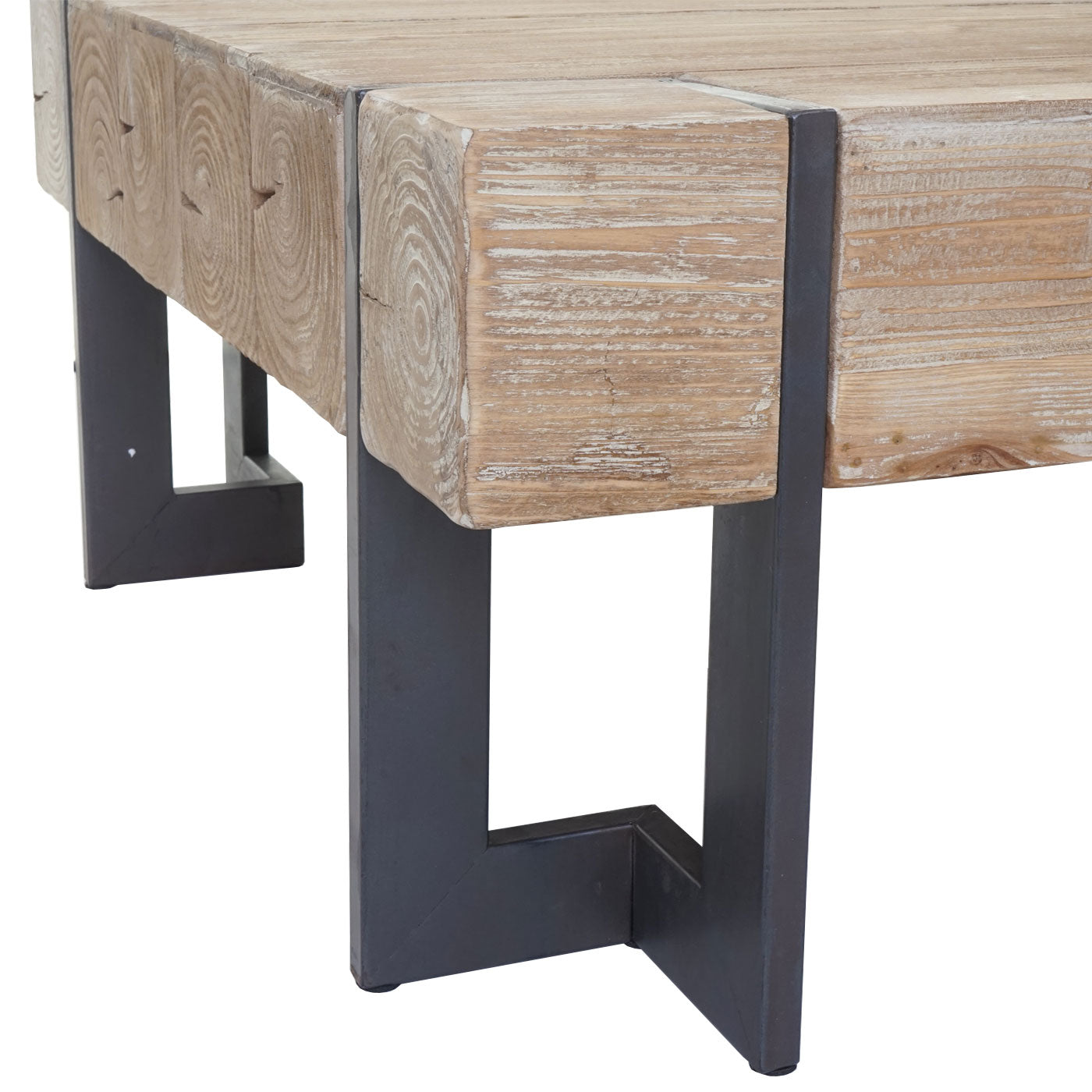 Salontafel MCW-A15, woonkamertafel, massief rustiek dennenhout MVG-gecertificeerd ~ natuurlijke kleur 60x60cm