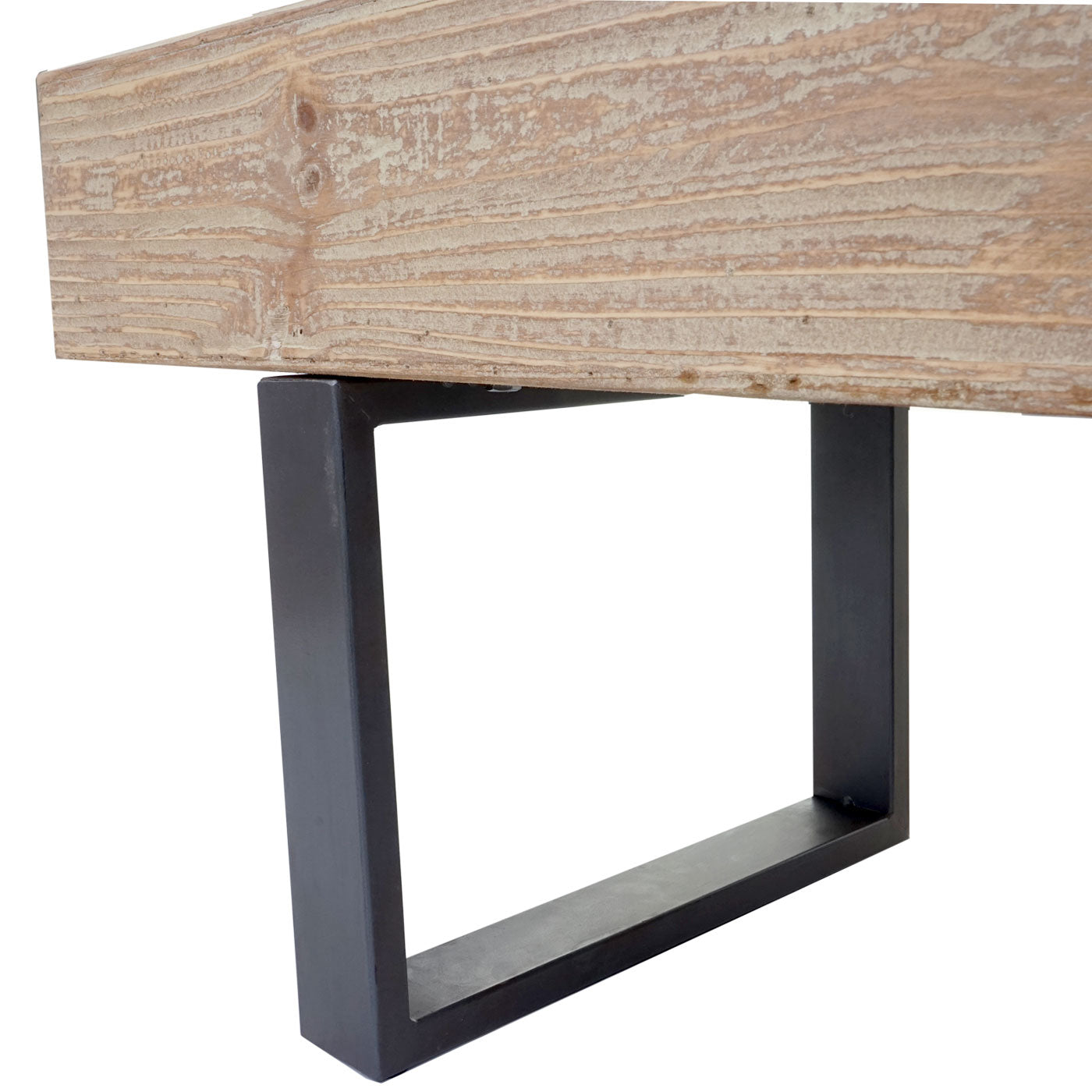 TV-rek MCW-A15, TV-tafel, massief rustiek dennenhout, MVG-gecertificeerd 46x180x41cm