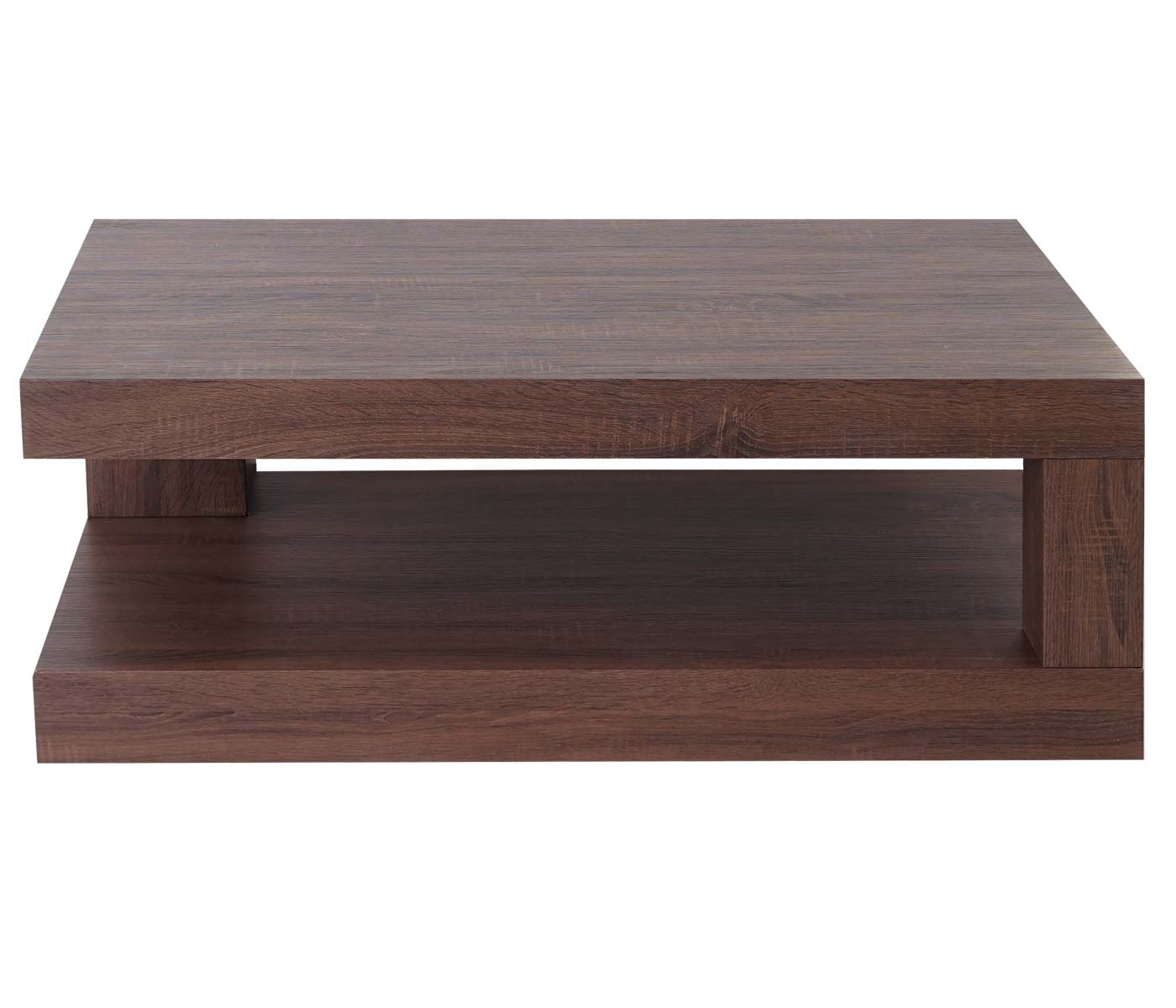 Salontafel MCW-A32, woonkamertafel, 3D structuur, 40x110x60cm MVG-gecertificeerd ~ bruine eik-look