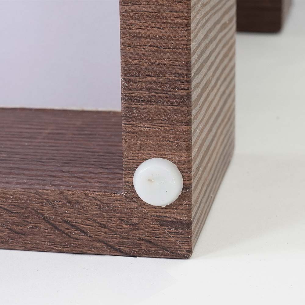 Salontafel MCW-A32, woonkamertafel, 3D structuur, 40x110x60cm MVG-gecertificeerd ~ bruine eik-look