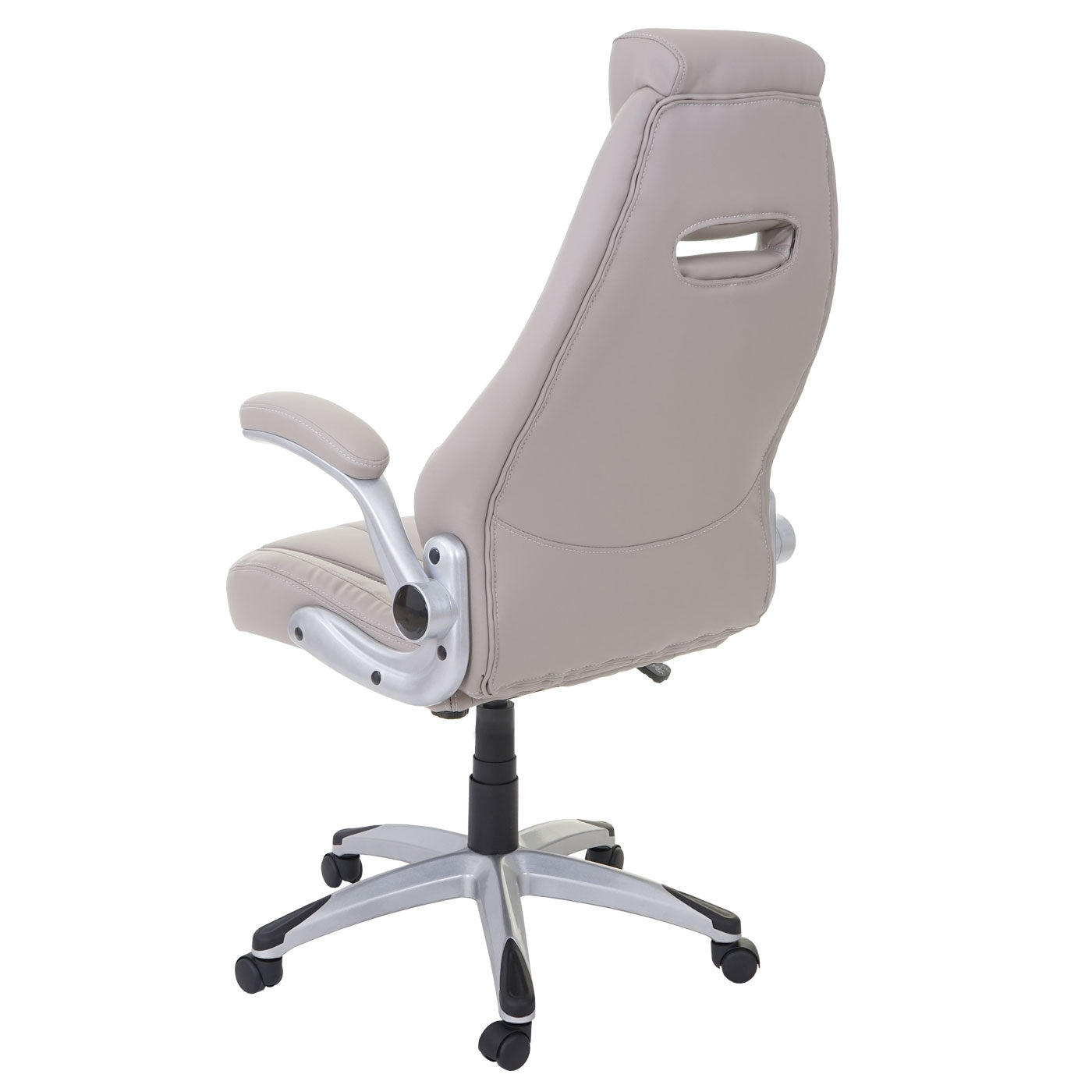 Bureaustoel MCW-A65, bureaustoel directiedraaistoel, kunstleer MVG-gecertificeerd ~ taupe-grijs