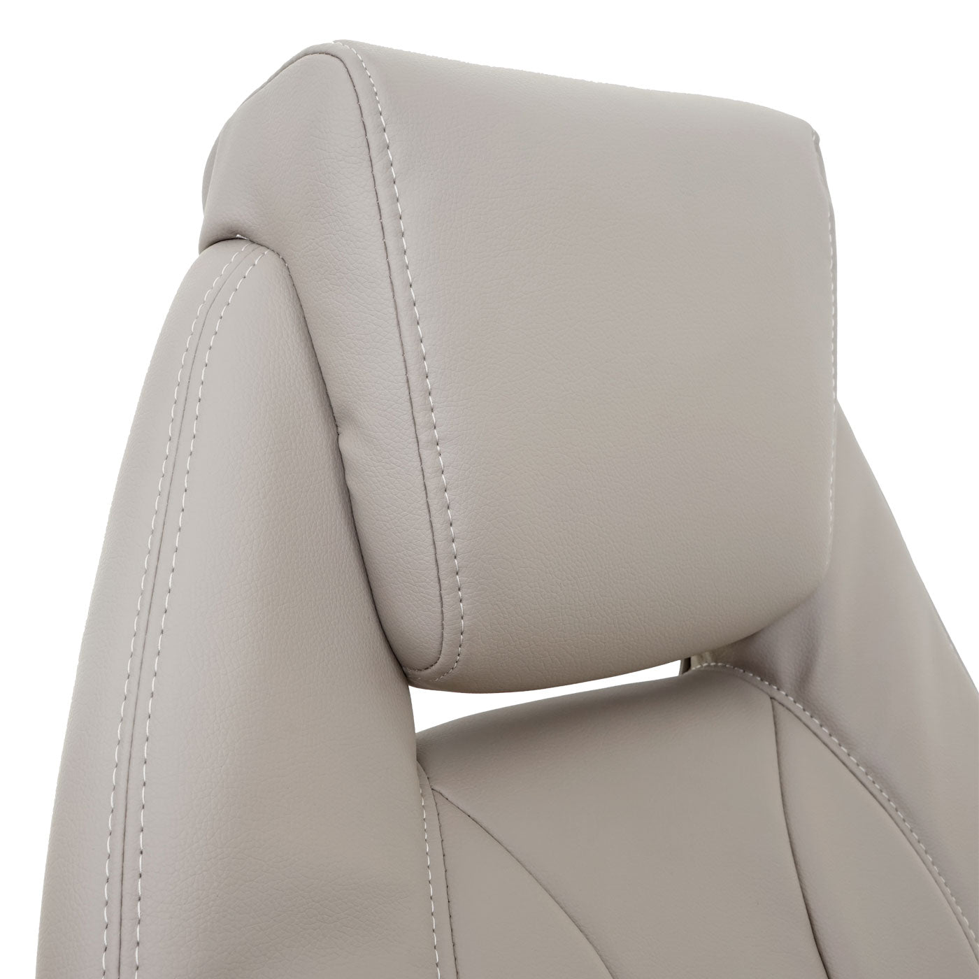 Bureaustoel MCW-A65, bureaustoel directiedraaistoel, kunstleer MVG-gecertificeerd ~ taupe-grijs