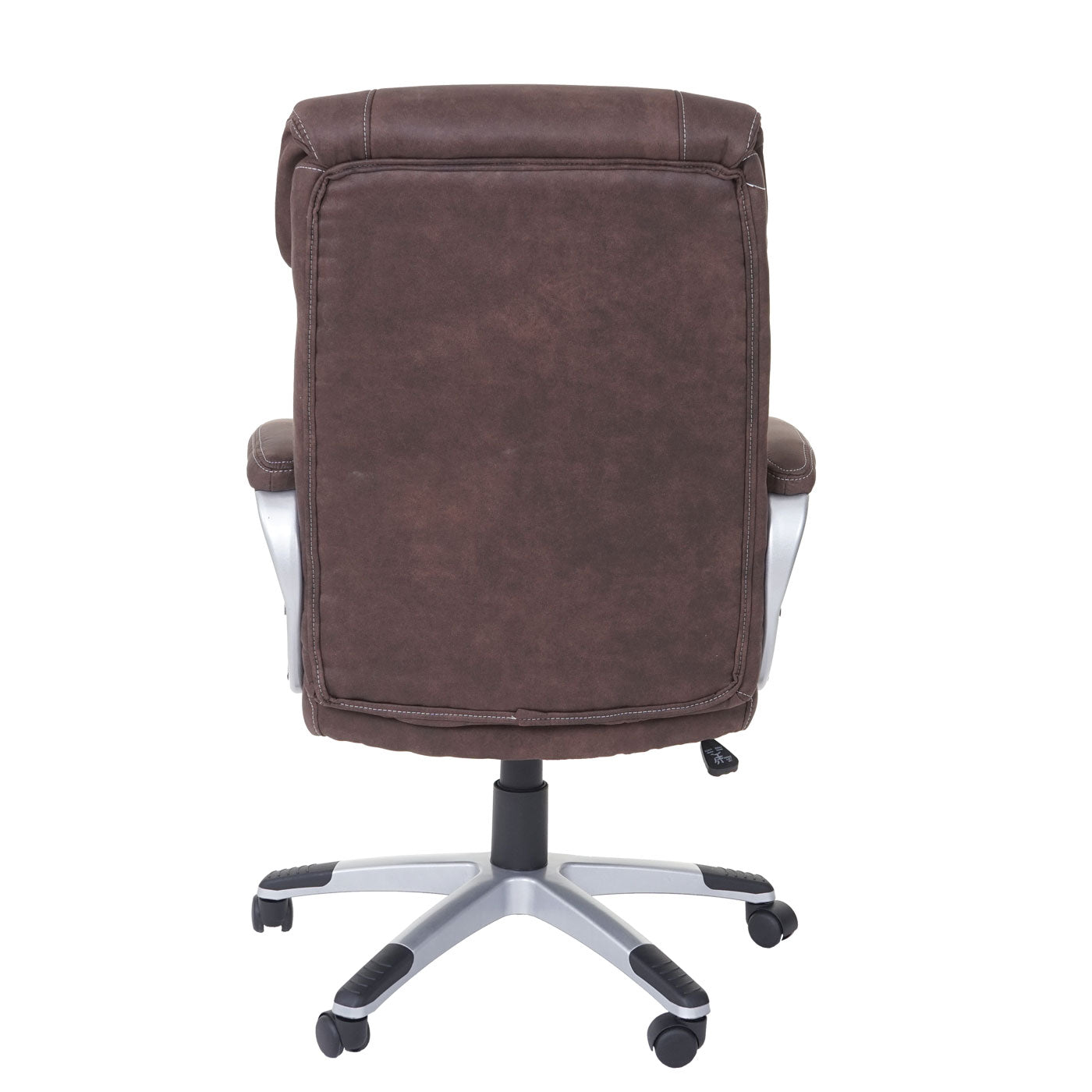 Bureaustoel MCW-A71, directiedraaistoel bureaustoel, stof/textiel, MVG ~ suède look vintage bruin