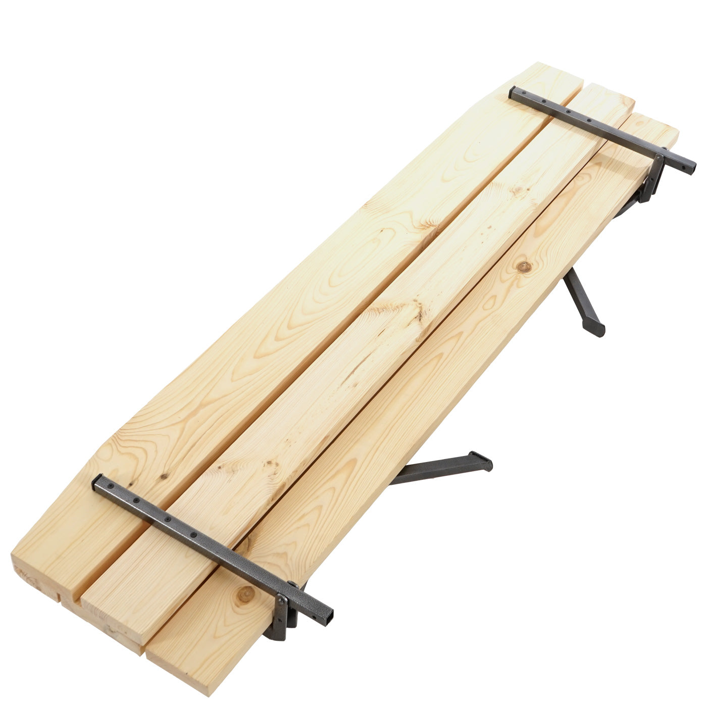 Set van 2 banken met rugleuning voor biertafelset Linz feesttent, naturel ~ 180 cm