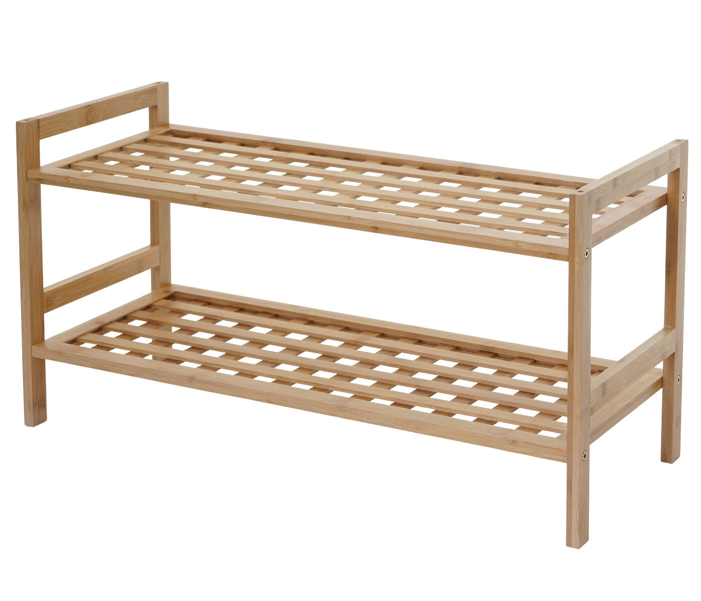 Schoenenrek MCW-B53, plank Boekenplank Badkamerplank Staande plank, bamboe ~ 9 planken