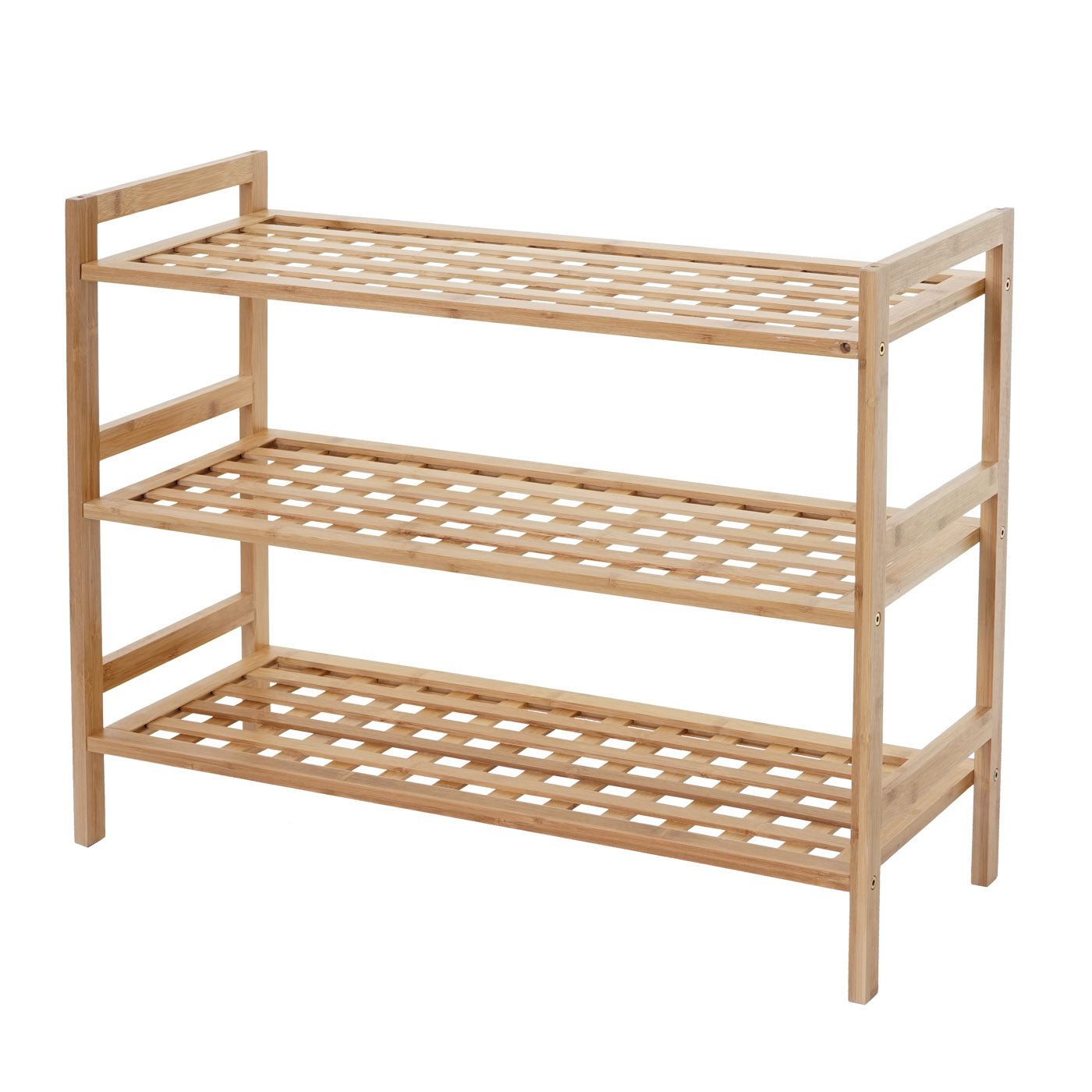 Schoenenrek MCW-B53, plank Boekenplank Badkamerplank Staande plank, bamboe ~ 9 planken