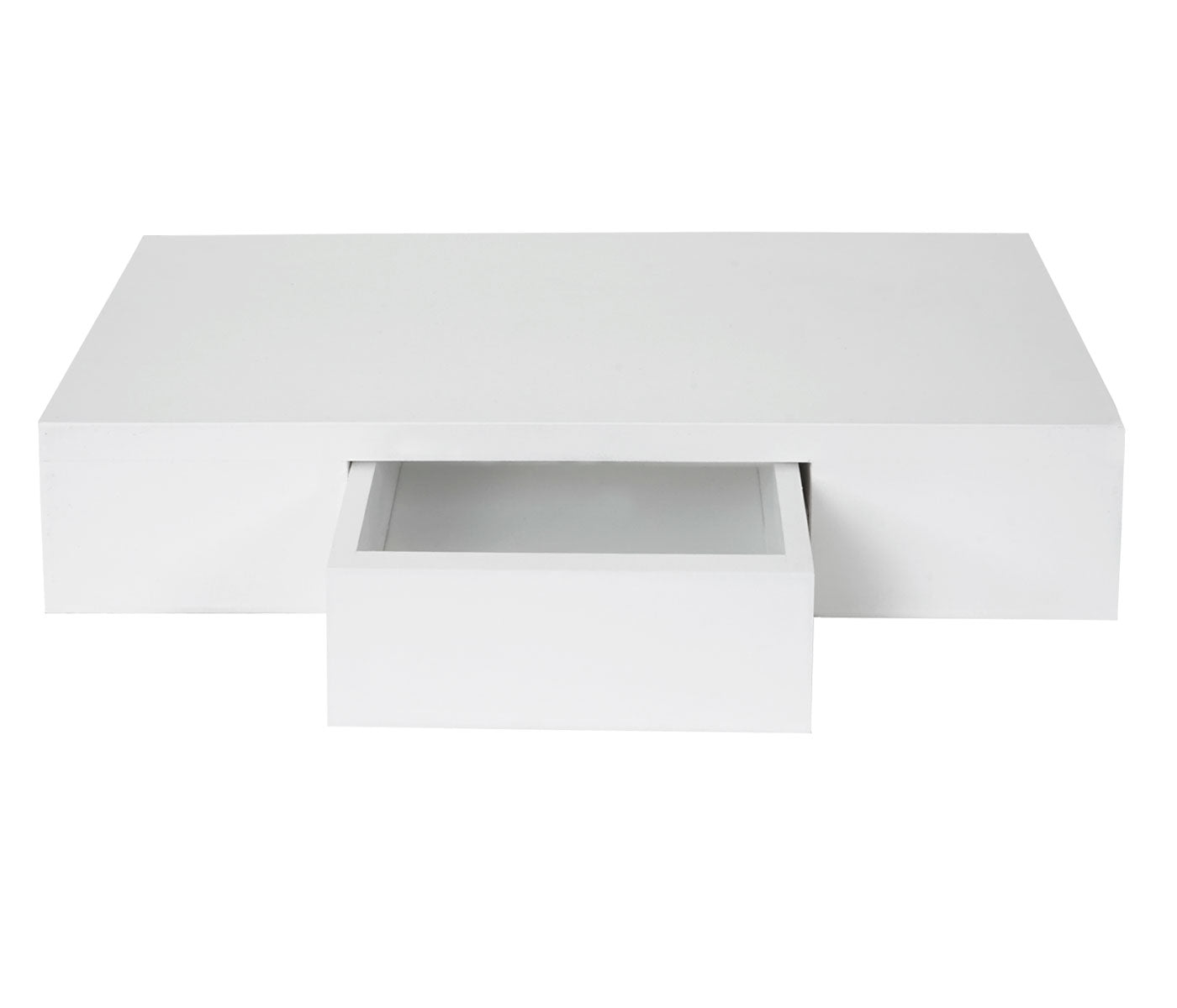 Wandplank Oise, hangplank met lade, 40cm ~ wit