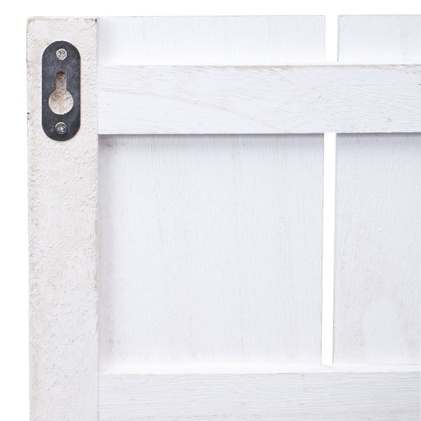 Wandplank MCW-C65, wandpaneel houten plank, 6 niveaus 110x50x14cm massief hout vintage ~ wit/donkergrijs shabby