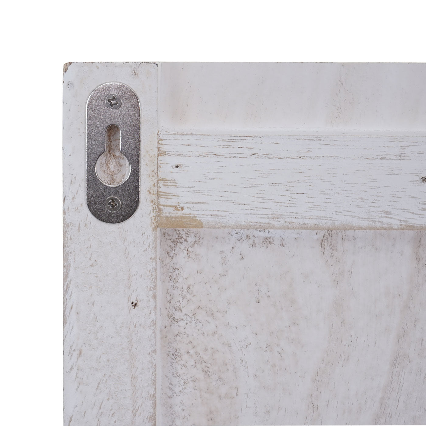 Wandkapstok MCW-C89 Home, kapstok paneel kapstok, shabby look vintage, 8 haken 91x60cm ~ wit, shabby