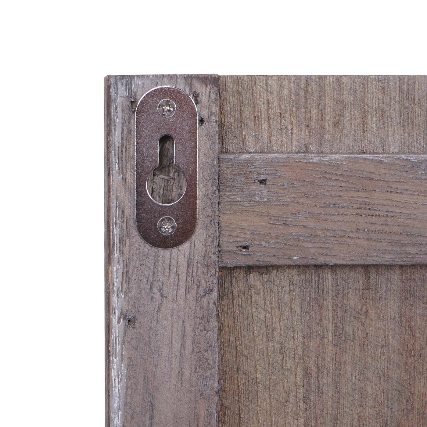 Wandkapstok MCW-D13, kapstok, kapstokpaneel, 6 haken 91x60cm ~ donkergrijs shabby