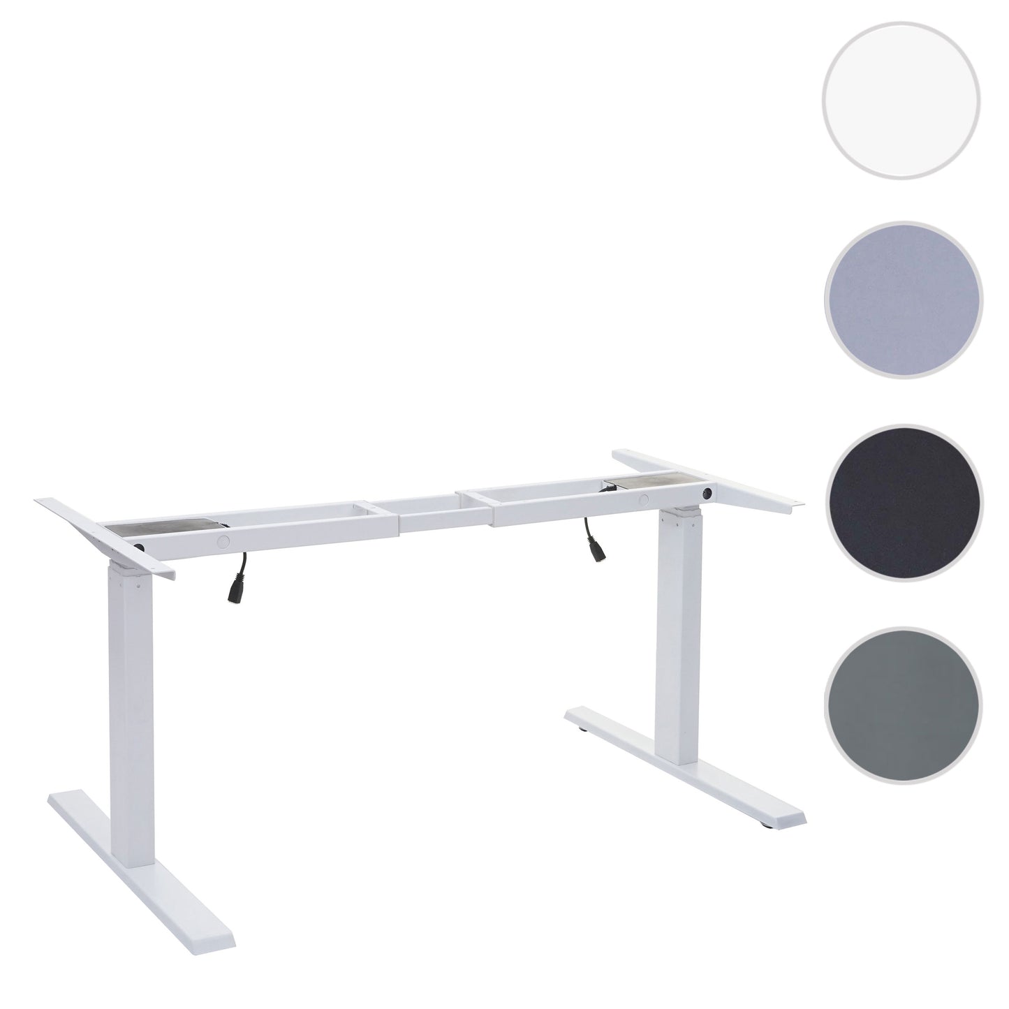 Frame MCW-D40, variabel tafelframe voor bureau, elektrisch in hoogte verstelbaar Geheugen 29kg ~ wit