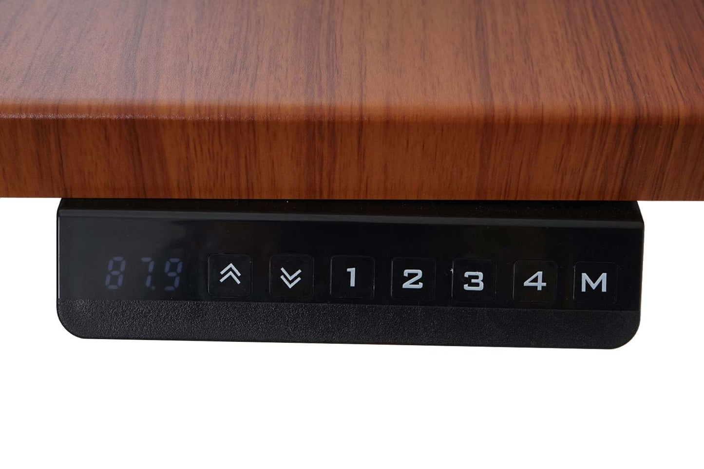 Bureau MCW-D40, computerbureau, elektrisch in hoogte verstelbaar 160x80cm 53kg MVG ~ naturel, antracietgrijs