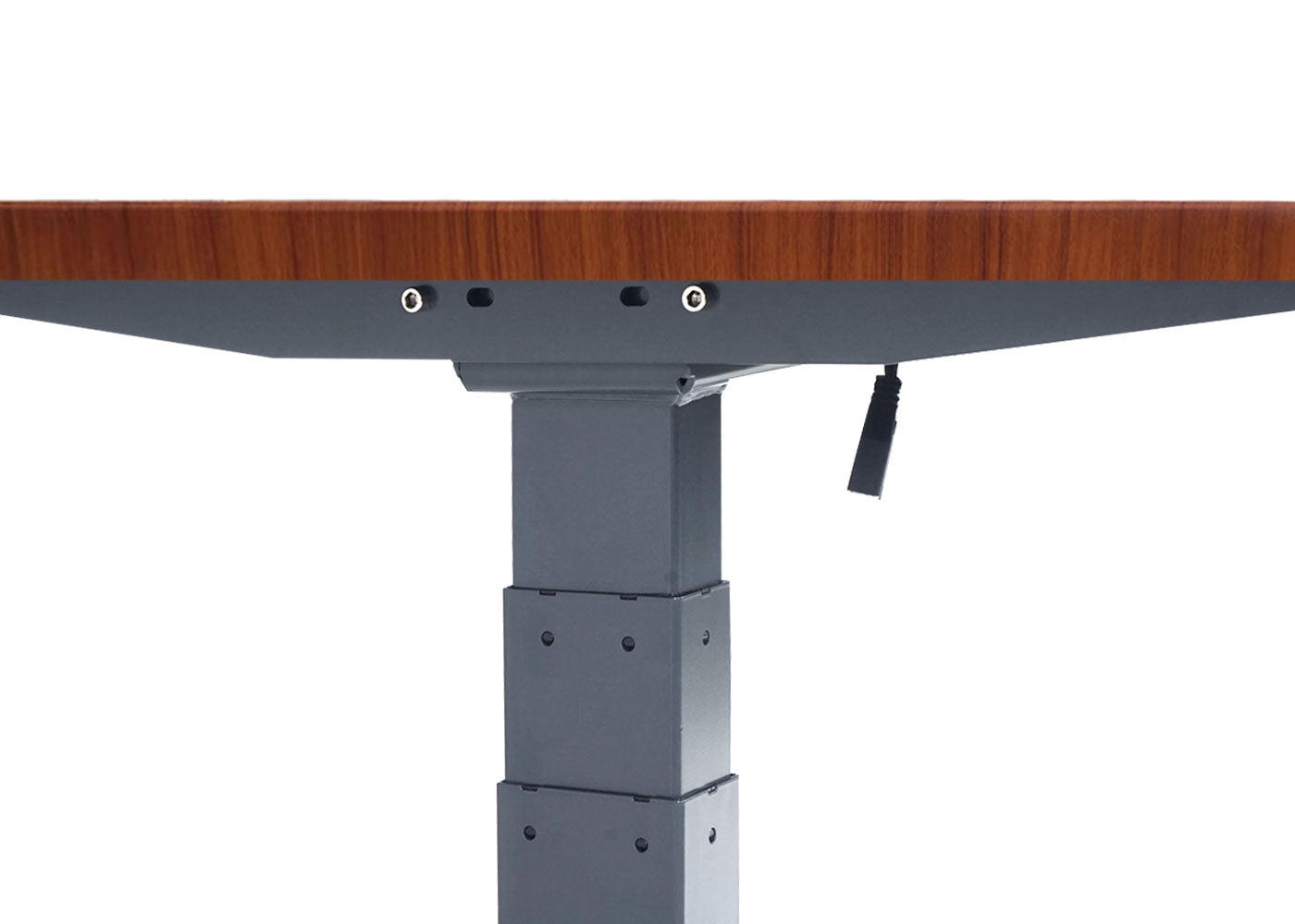 Bureau MCW-D40, computerbureau, elektrisch in hoogte verstelbaar 160x80cm 53kg MVG ~ naturel, antracietgrijs