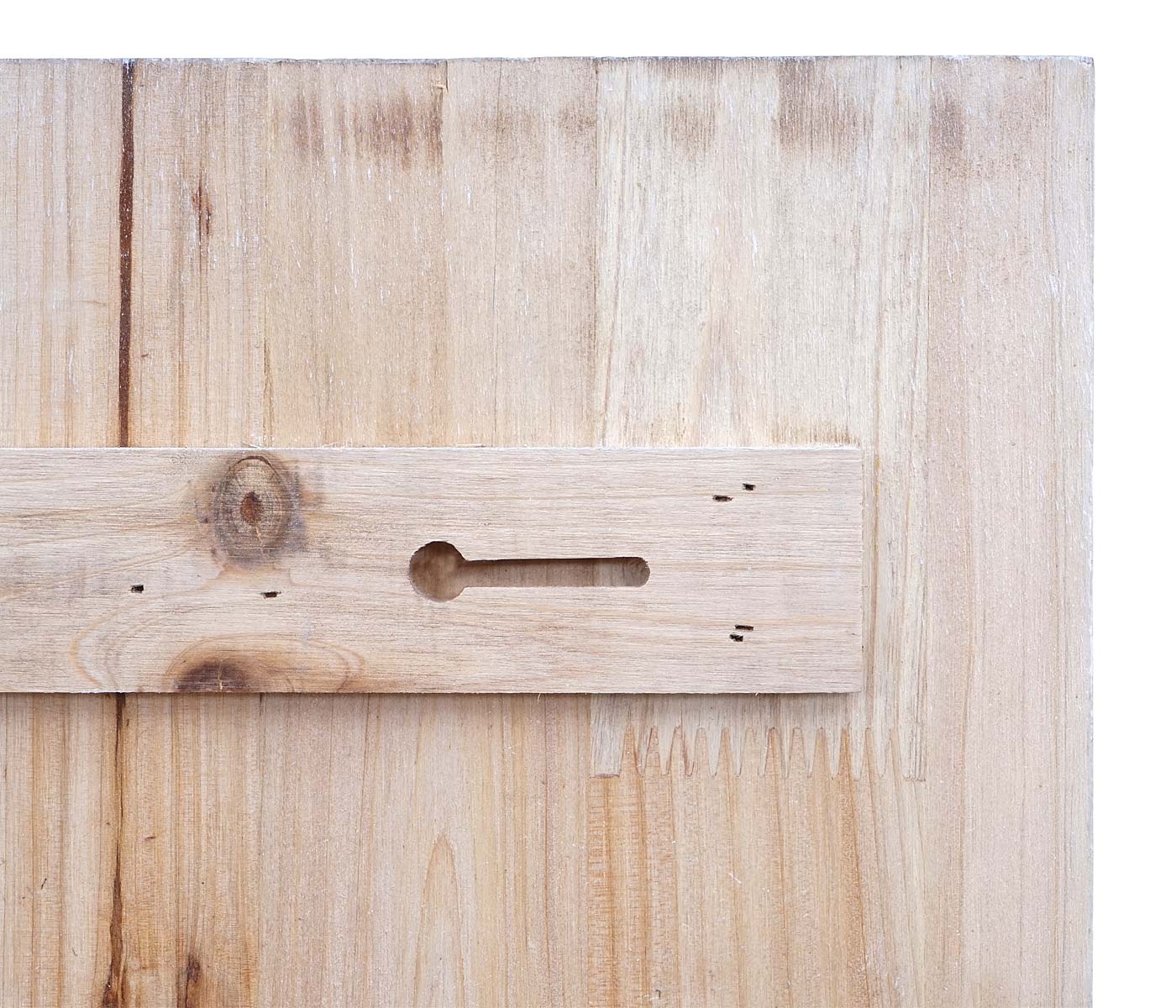 Wandplank MCW-D42, wandpaneel houten plank Legplank met manden, massief hout ~ wit shabby, 70x40x10cm