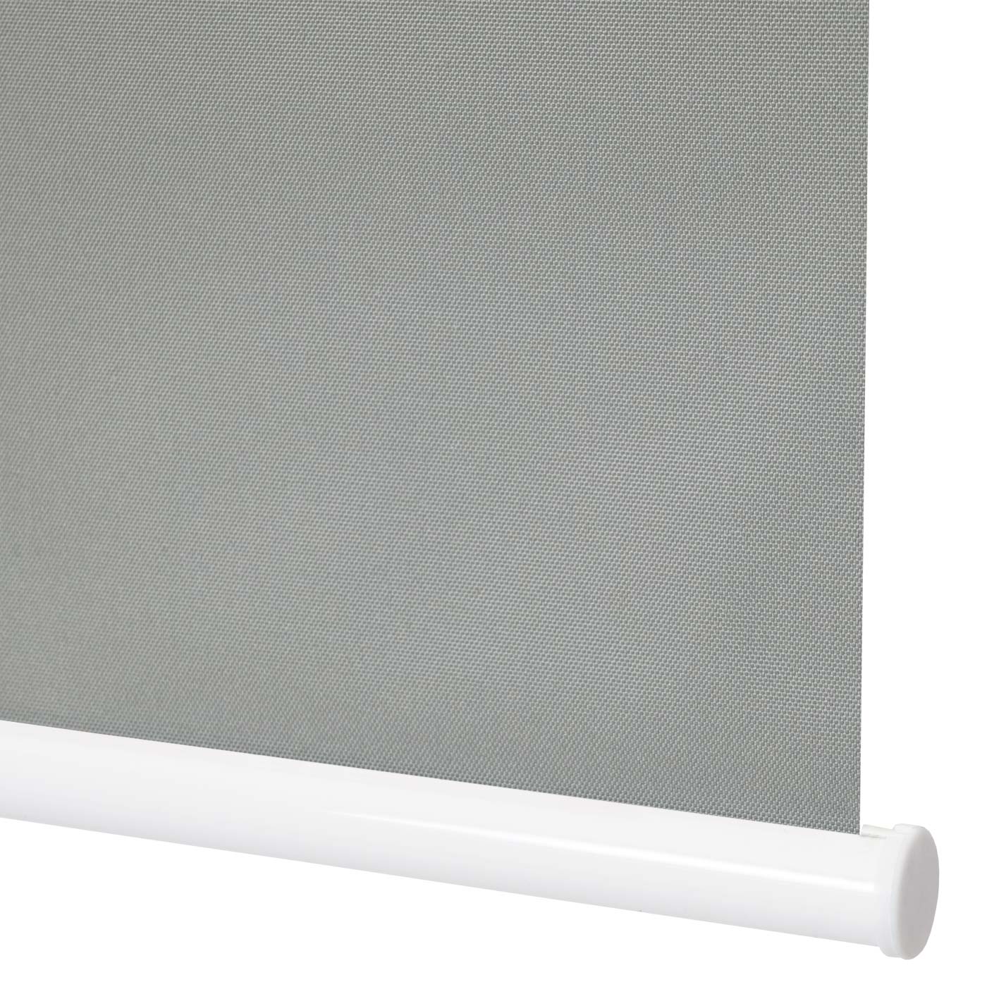 Rolgordijn MCW-D52, raamrolgordijn zijtrekgordijn, 100x230cm zonwering verduisterend ondoorzichtig ~ grijs